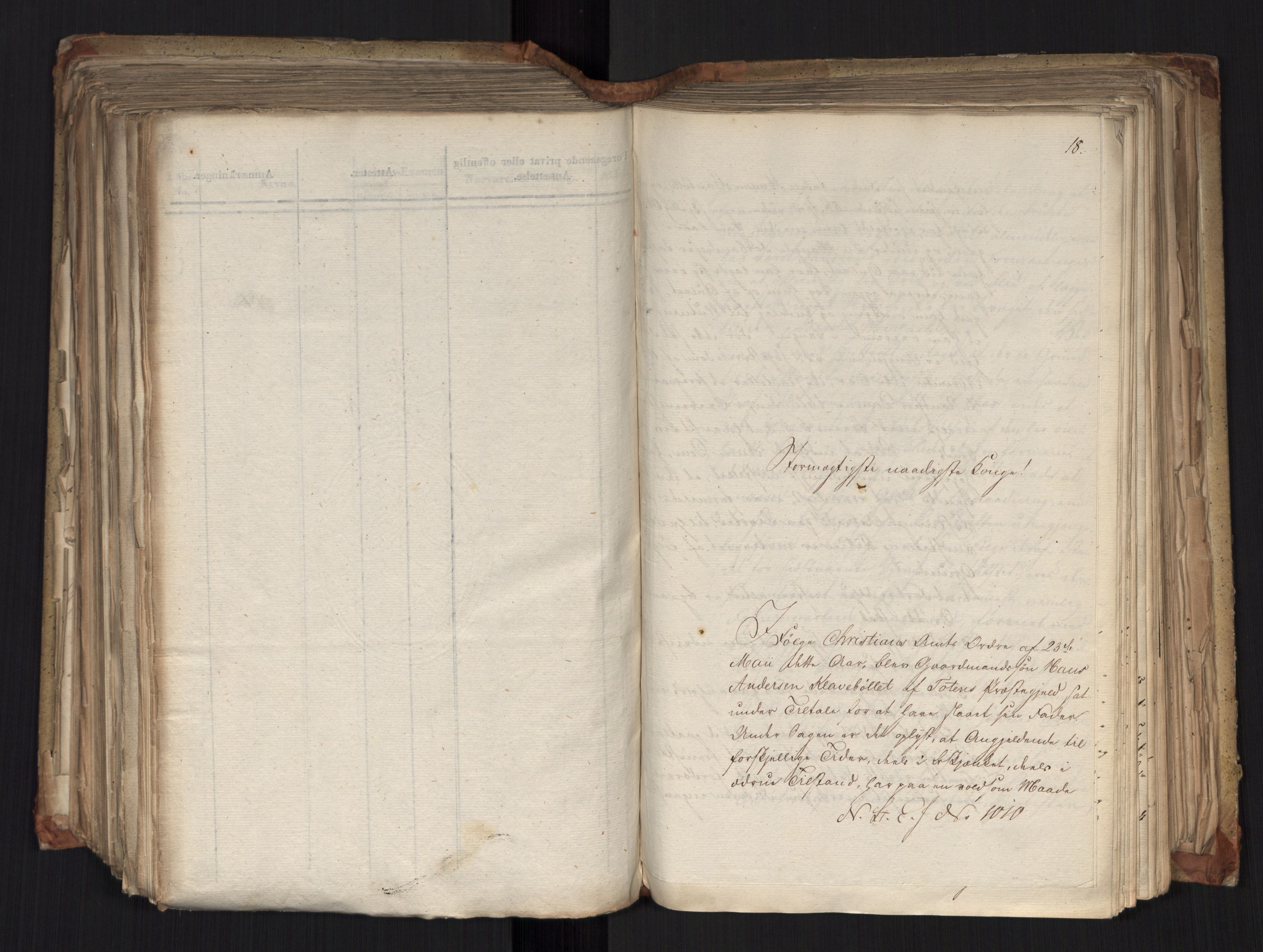 Statsrådsavdelingen i Stockholm, RA/S-1003/D/Da/L0036: Regjeringsinnstillinger nr. 841-1114, 1823, s. 516