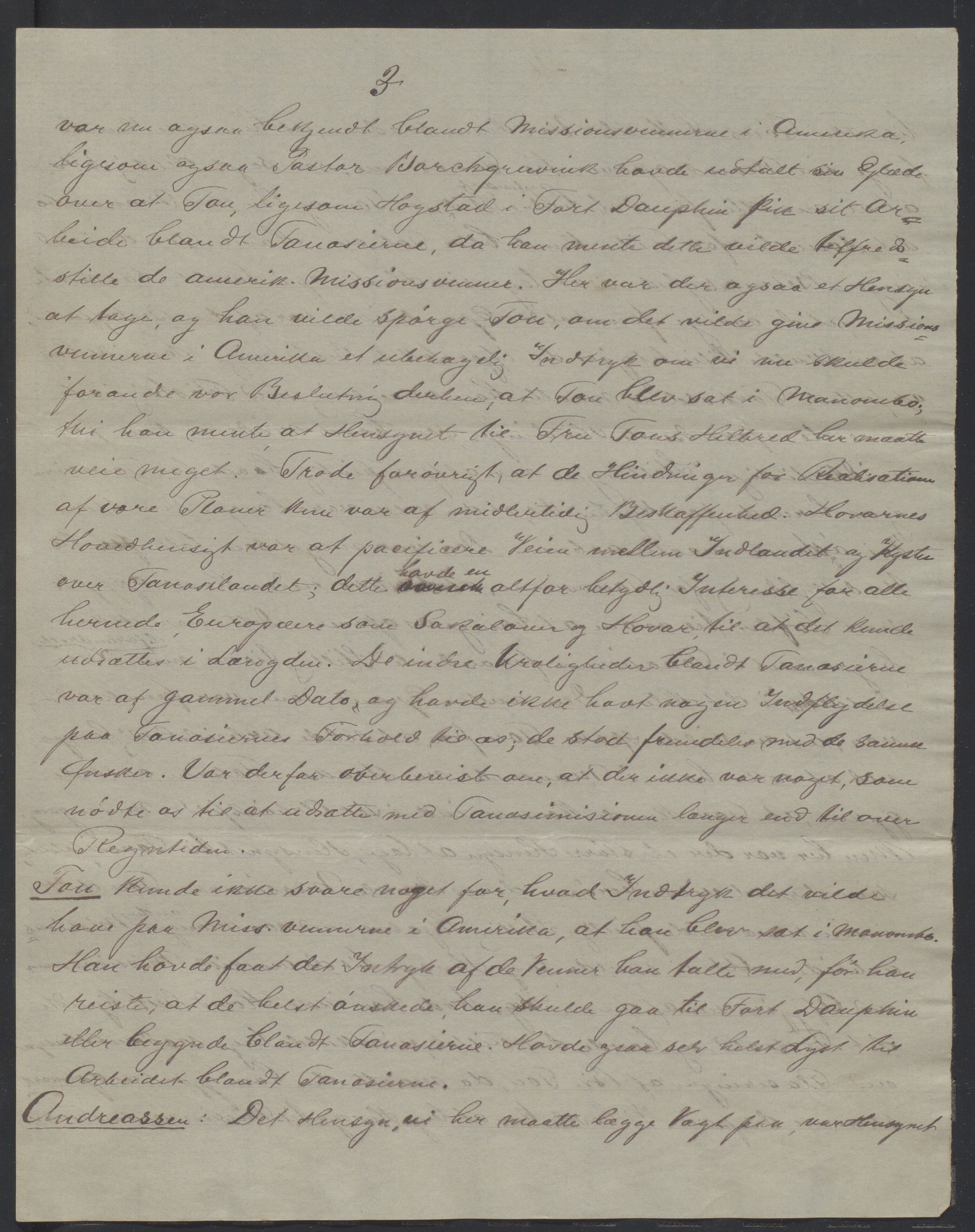 Det Norske Misjonsselskap - hovedadministrasjonen, VID/MA-A-1045/D/Da/Daa/L0038/0003: Konferansereferat og årsberetninger / Konferansereferat fra Vest-Madagaskar., 1890, s. 3