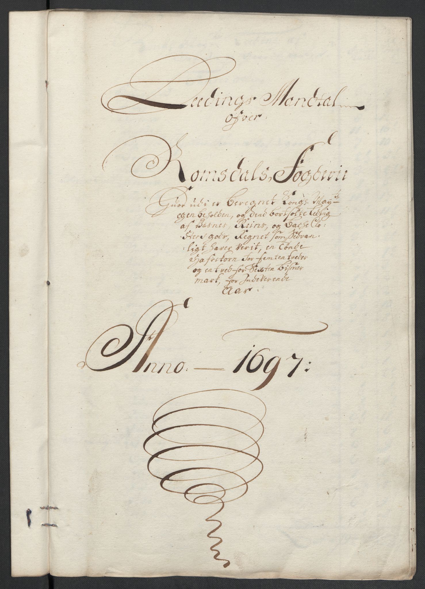 Rentekammeret inntil 1814, Reviderte regnskaper, Fogderegnskap, RA/EA-4092/R55/L3653: Fogderegnskap Romsdal, 1697-1698, s. 109