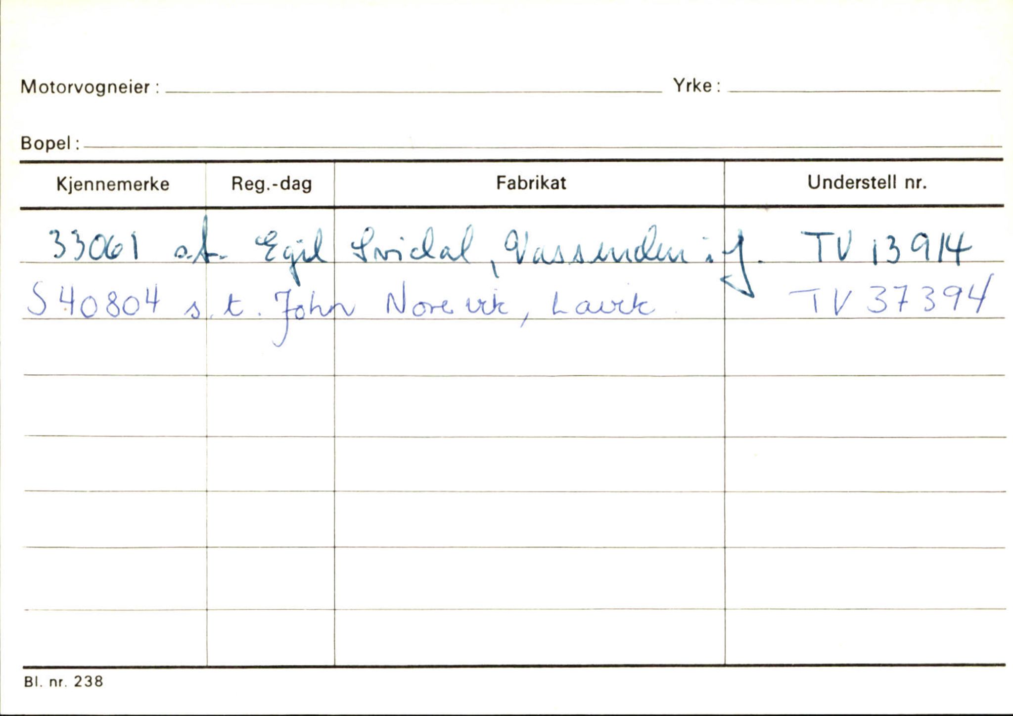 Statens vegvesen, Sogn og Fjordane vegkontor, SAB/A-5301/4/F/L0130: Eigarregister Eid T-Å. Høyanger A-O, 1945-1975, s. 1621