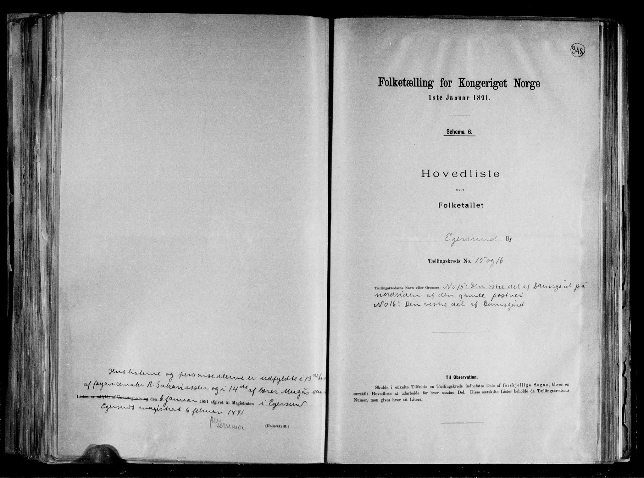 RA, Folketelling 1891 for 1101 Egersund ladested, 1891, s. 19