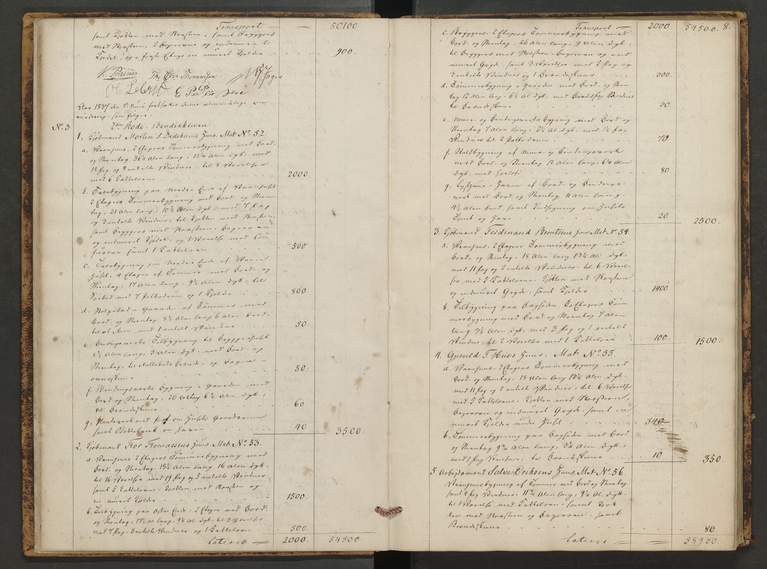Norges Brannkasse Arendal, AV/SAK-2241-0002/F/Fa/L0017: Branntakstprotokoll nr. 14, 1837-1845