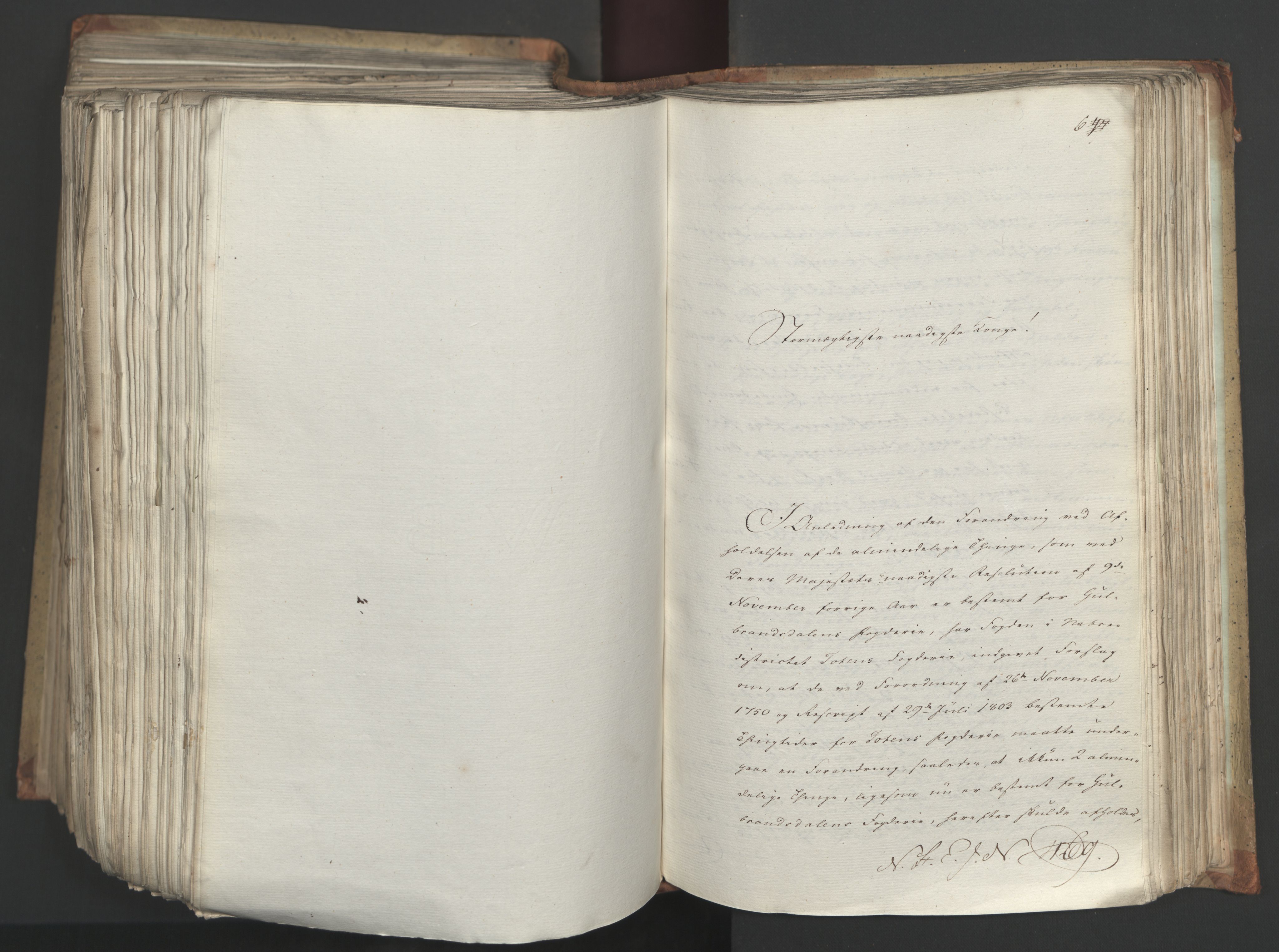 Statsrådsavdelingen i Stockholm, AV/RA-S-1003/D/Da/L0034: Regjeringsinnstillinger nr. 275-540, 1823, s. 536