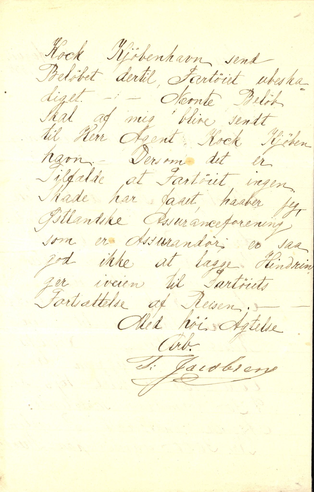 Pa 63 - Østlandske skibsassuranceforening, VEMU/A-1079/G/Ga/L0017/0009: Havaridokumenter / Agnese, Agnes, Adelphia, Kvik, Varnæs, 1884, s. 31