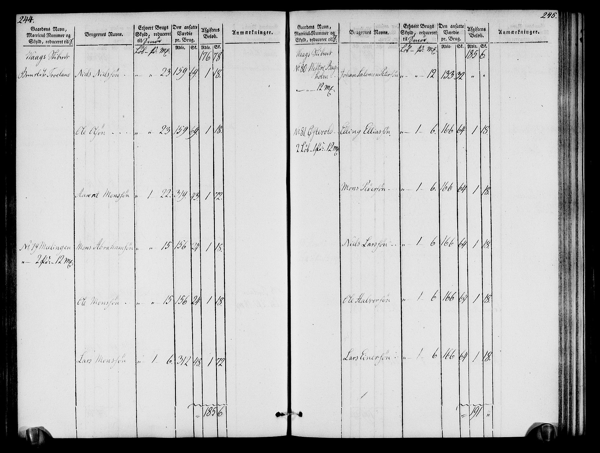 Rentekammeret inntil 1814, Realistisk ordnet avdeling, AV/RA-EA-4070/N/Ne/Nea/L0109: Sunnhordland og Hardanger fogderi. Oppebørselsregister, 1803-1804, s. 125