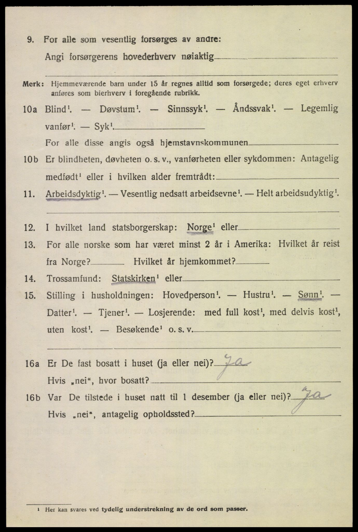 SAK, Folketelling 1920 for 1036 Fjotland herred, 1920, s. 883