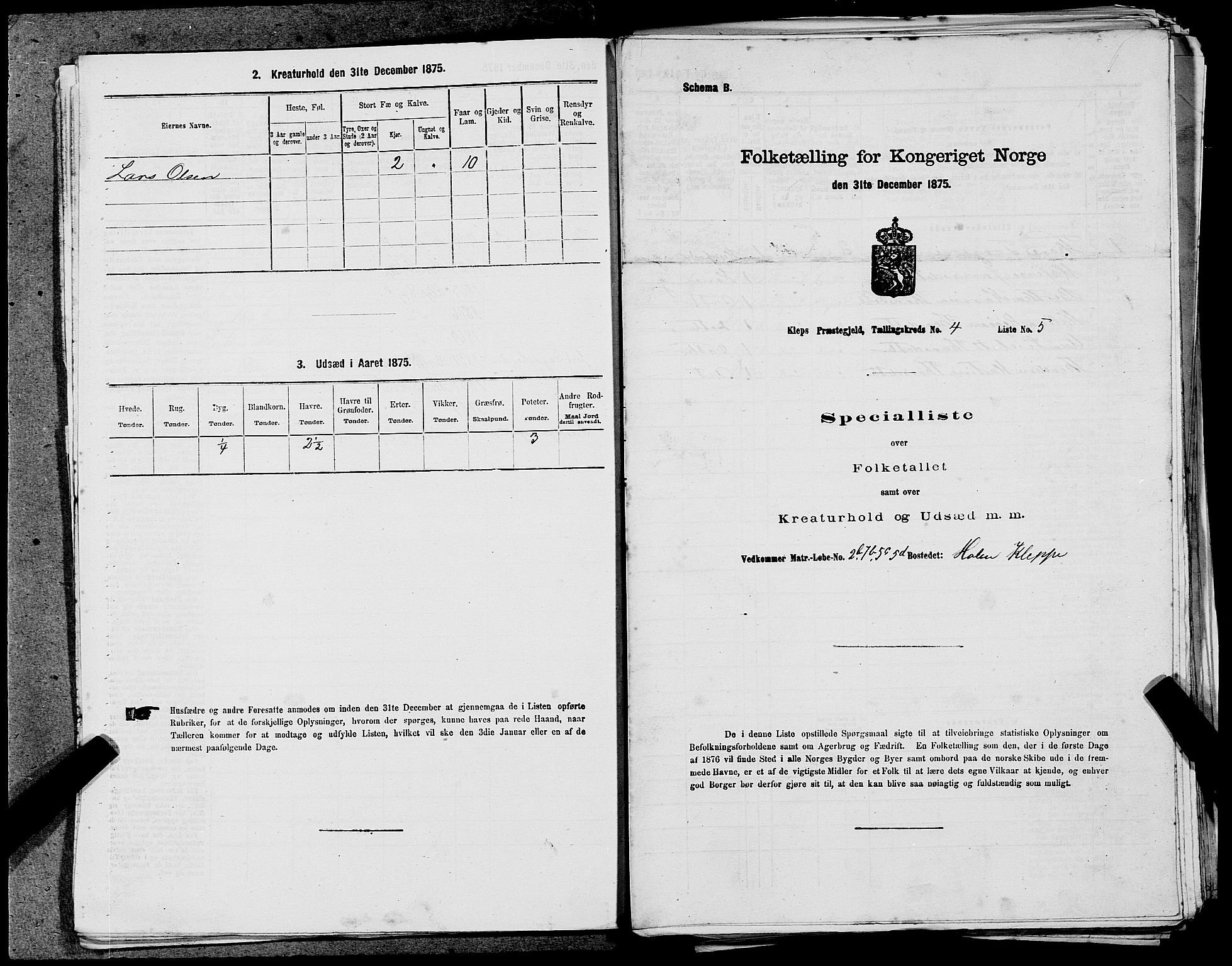 SAST, Folketelling 1875 for 1120P Klepp prestegjeld, 1875, s. 363