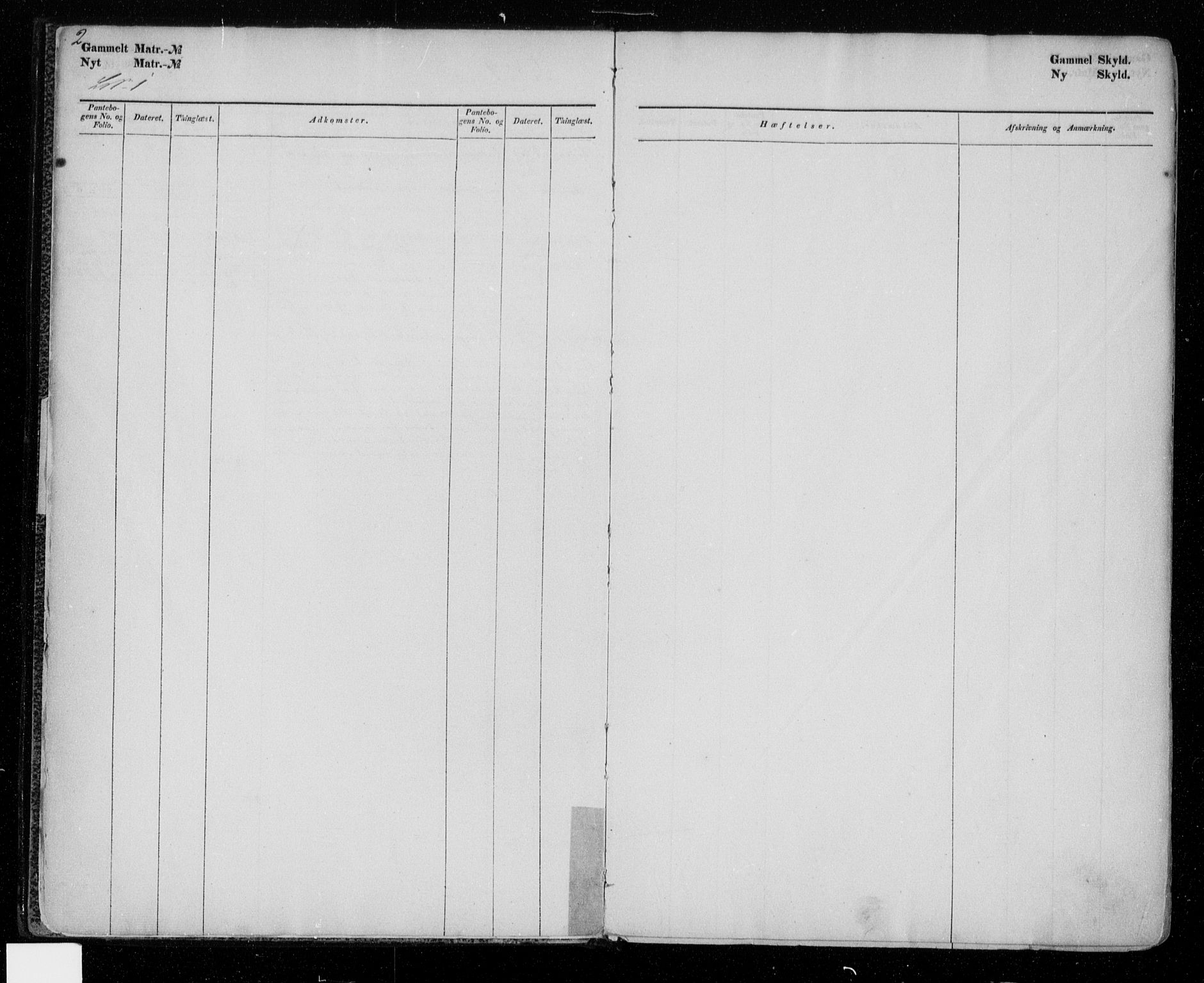 Numedal og Sandsvær sorenskriveri, SAKO/A-128/G/Gb/Gbc/L0001: Panteregister nr. III 1, s. 2