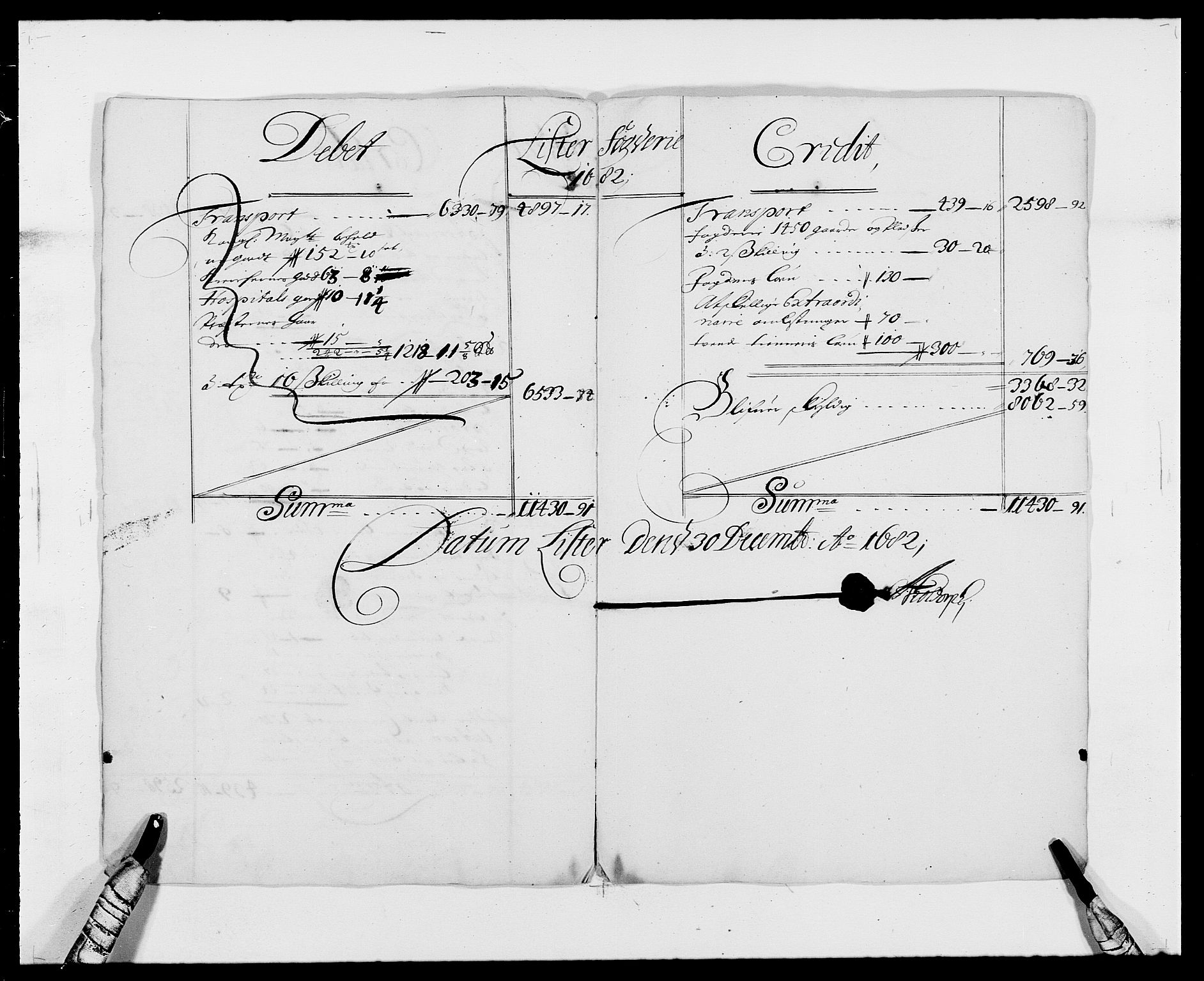 Rentekammeret inntil 1814, Reviderte regnskaper, Fogderegnskap, RA/EA-4092/R41/L2531: Fogderegnskap Lista, 1680-1682, s. 168