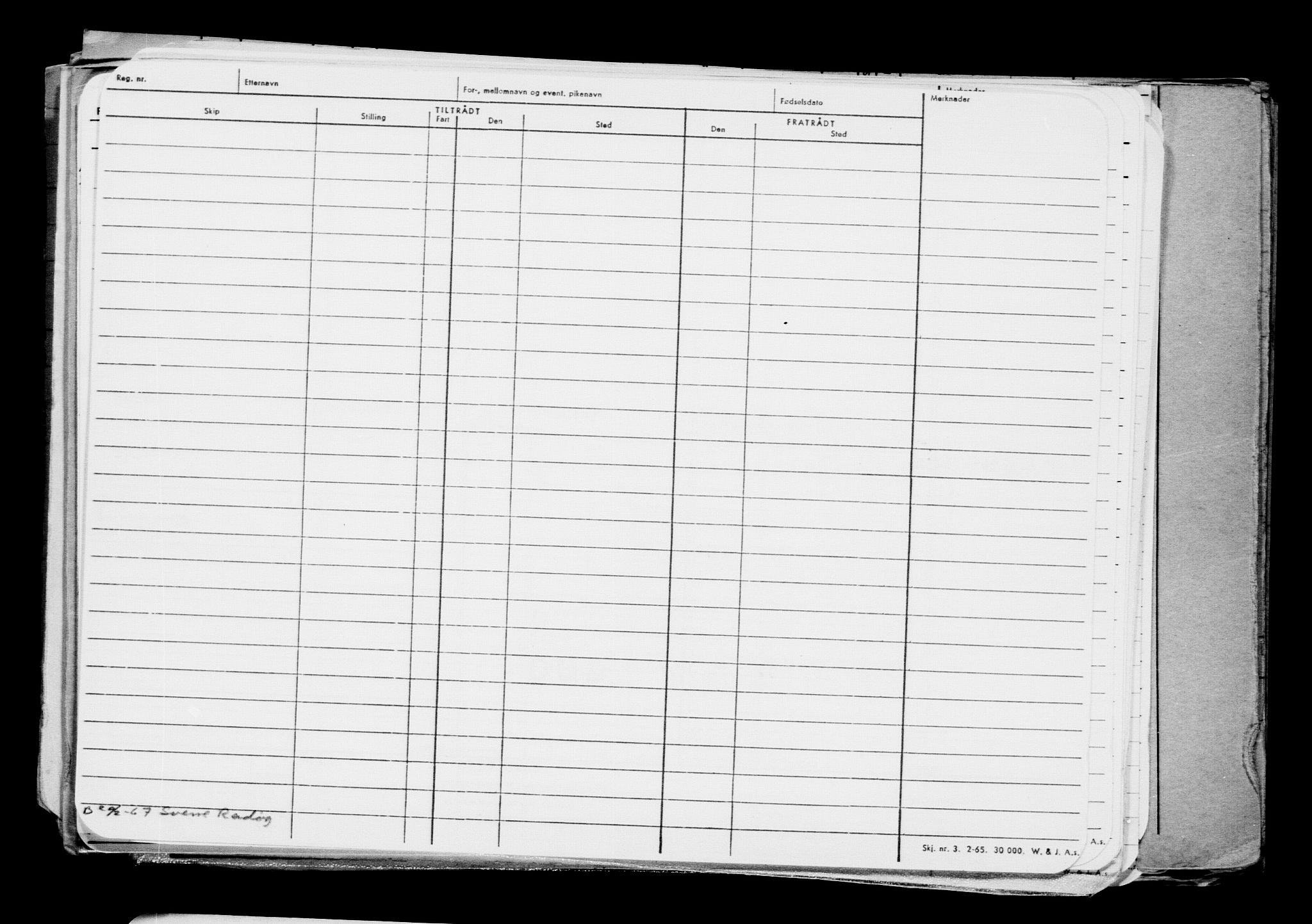 Direktoratet for sjømenn, AV/RA-S-3545/G/Gb/L0198: Hovedkort, 1921, s. 45