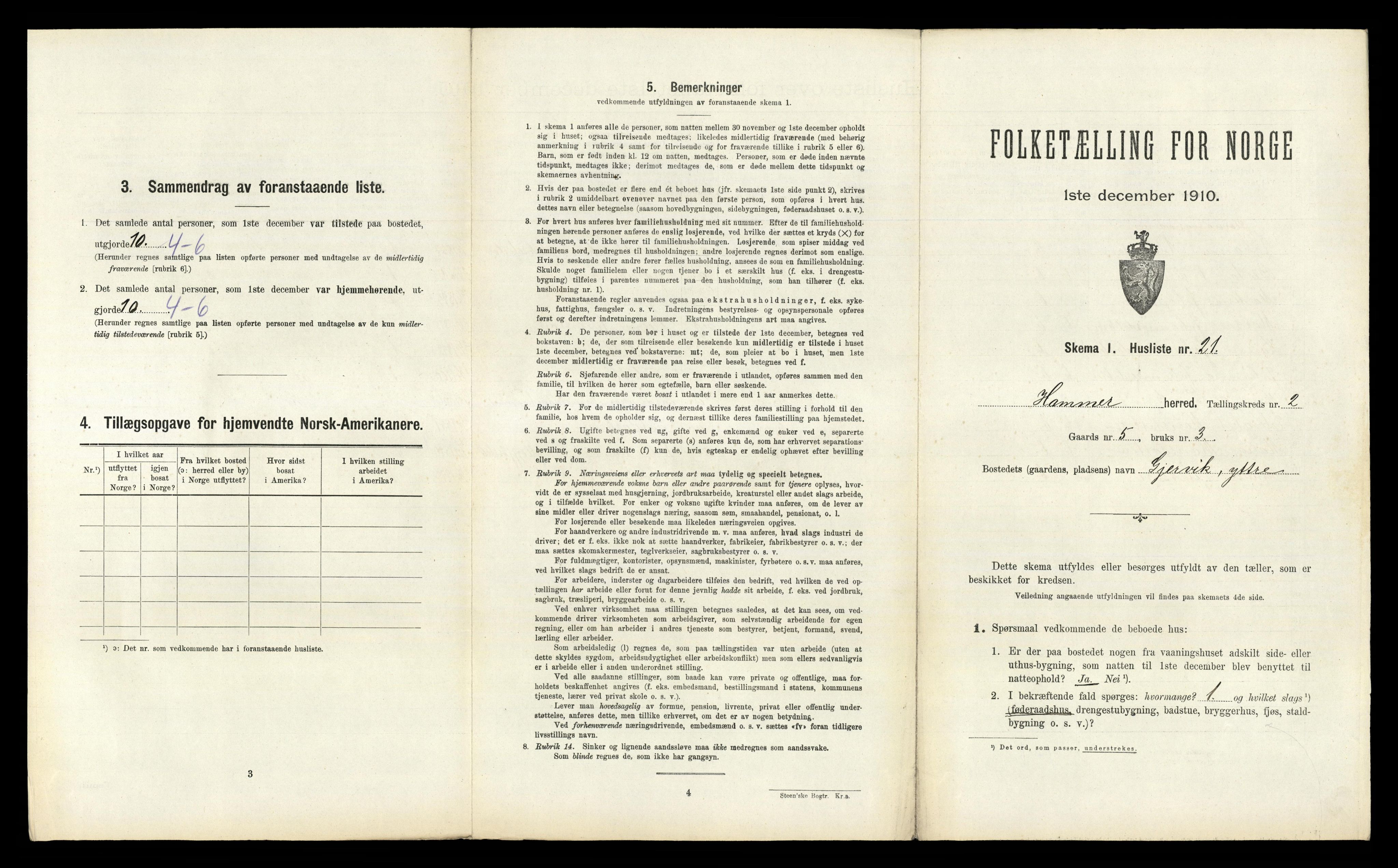 RA, Folketelling 1910 for 1254 Hamre herred, 1910, s. 114