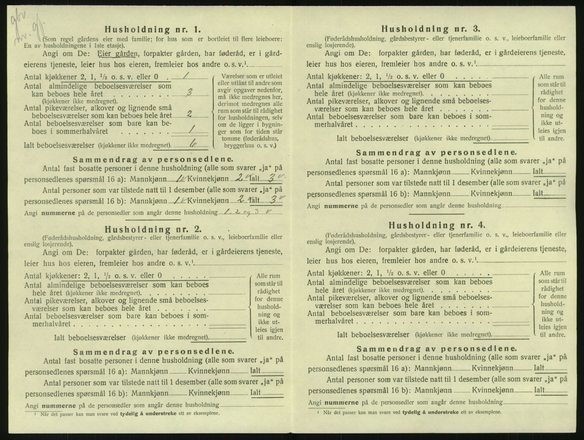SAK, Folketelling 1920 for 1011 Randesund herred, 1920, s. 43