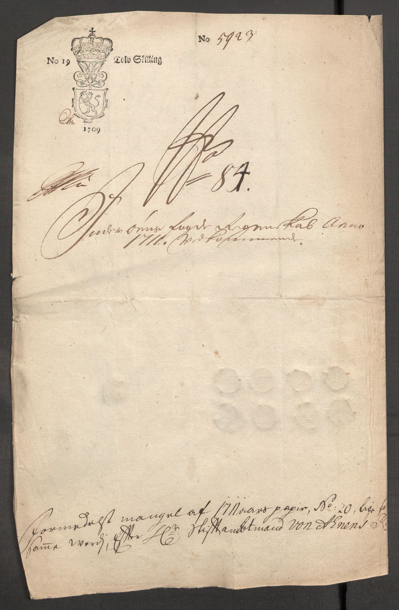 Rentekammeret inntil 1814, Reviderte regnskaper, Fogderegnskap, AV/RA-EA-4092/R63/L4319: Fogderegnskap Inderøy, 1711, s. 471