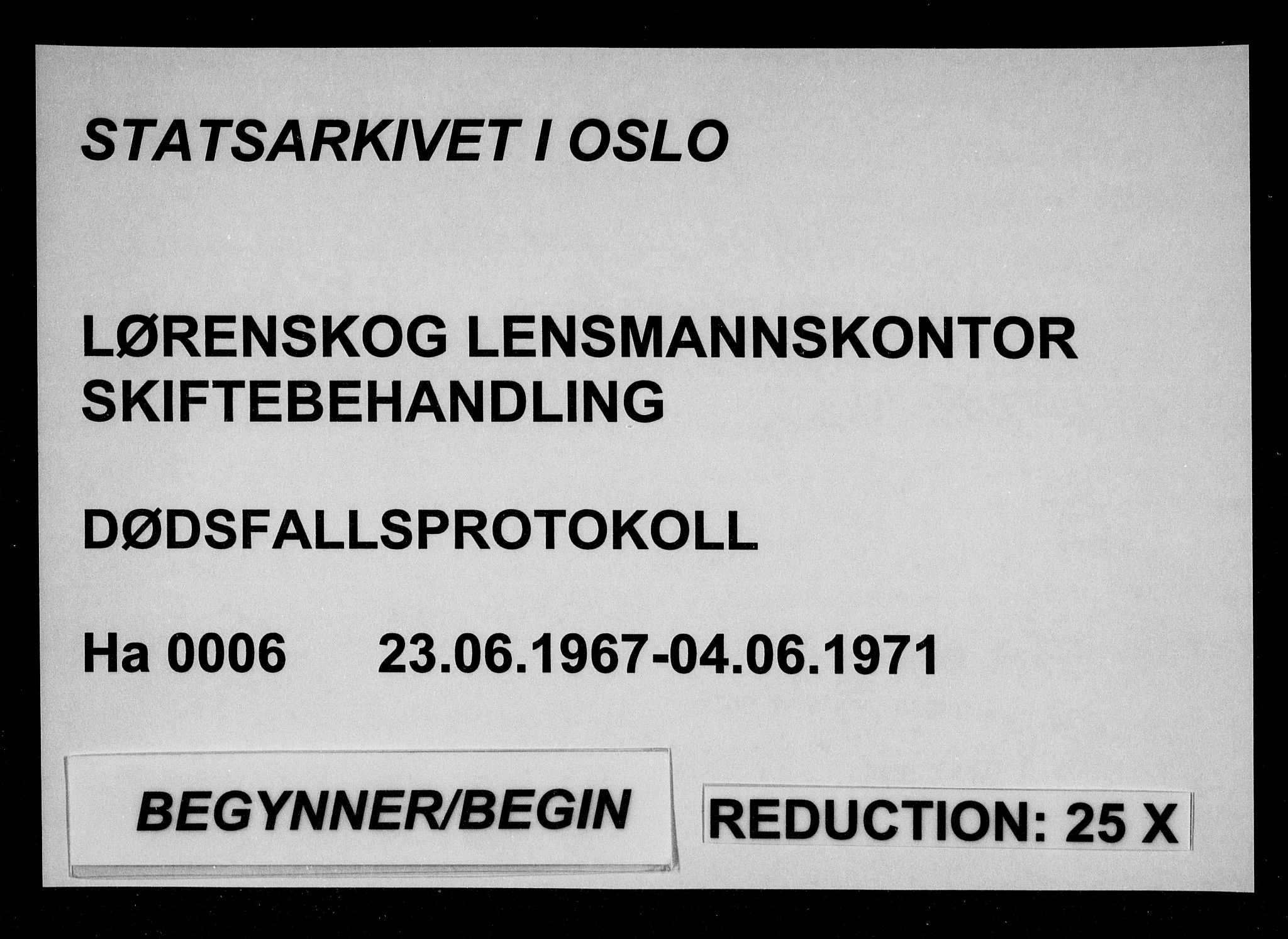 Lørenskog lensmannskontor, SAO/A-10551/H/Ha/L0006: Dødsfallsprotokoll, 1967-1971