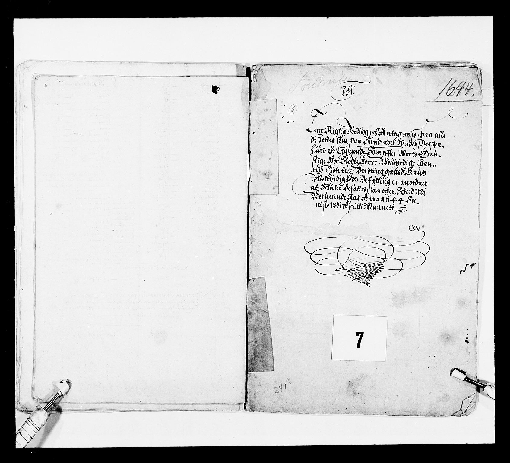Stattholderembetet 1572-1771, AV/RA-EA-2870/Ek/L0024/0001: Jordebøker 1633-1658: / Jordebøker for Bergenhus len, 1644, s. 49