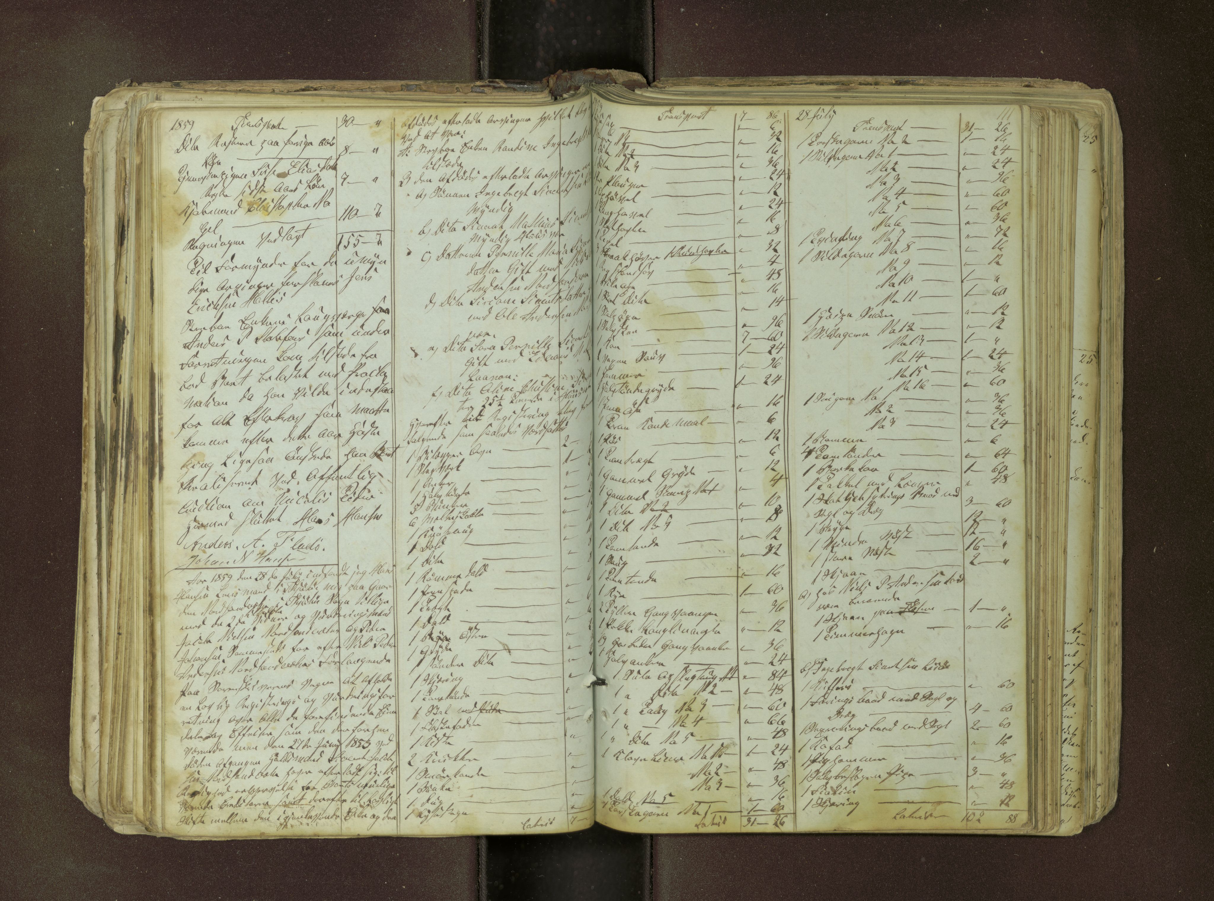 Tjøtta lensmannskontor, AV/SAT-A-5712/1/02/L0002: 2.02.01 - Registreringsprotokoll, merk. dødsanmeldelse, 1845-1873