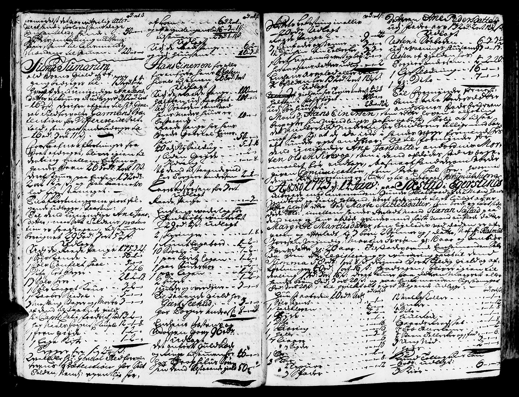 Jæren og Dalane sorenskriveri, AV/SAST-A-100306/5/50BA/L0006B: SKIFTEPROTOKOLL, 1722-1739, s. 18b-19a