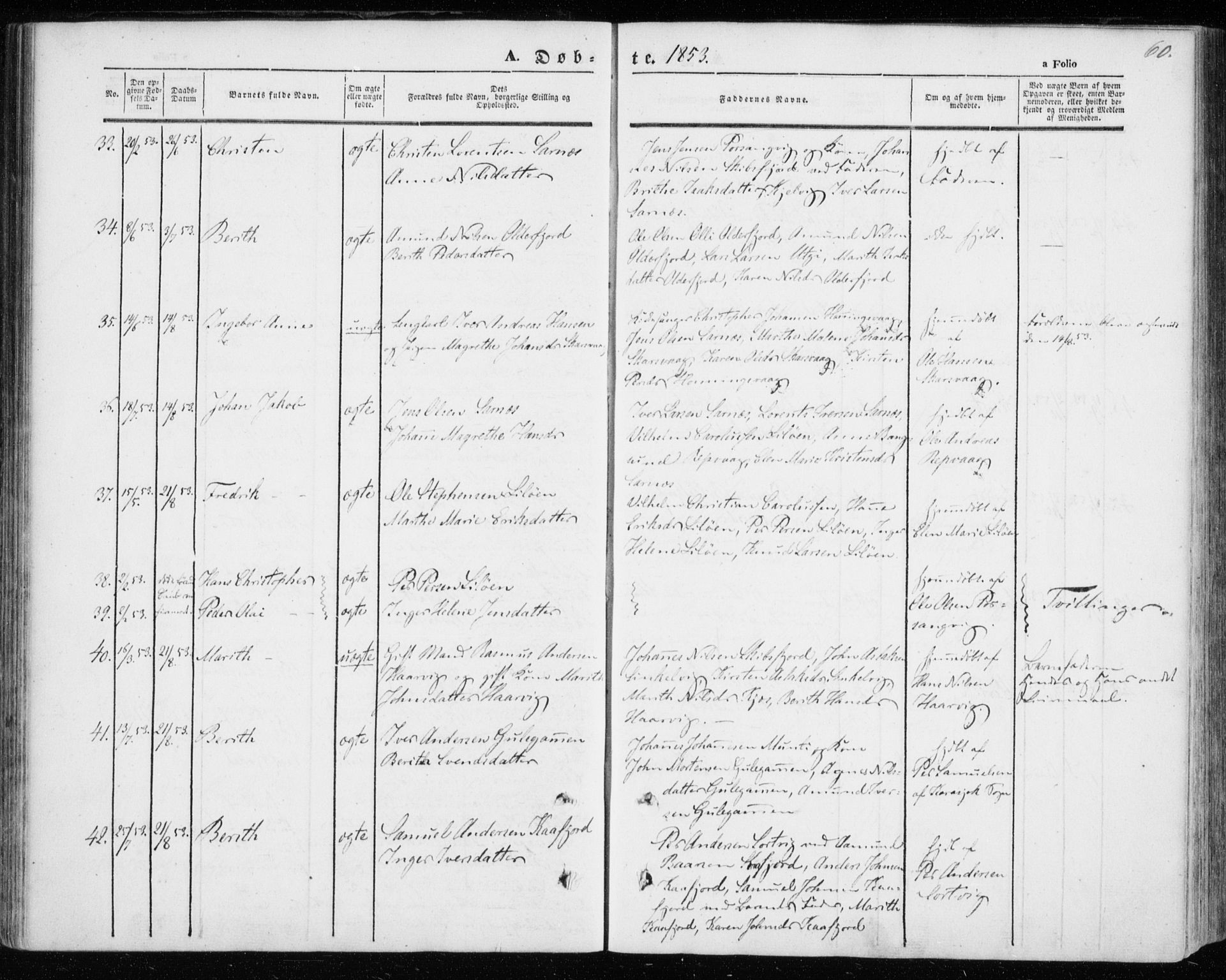 Kistrand/Porsanger sokneprestembete, AV/SATØ-S-1351/H/Ha/L0004.kirke: Ministerialbok nr. 4, 1843-1860, s. 60