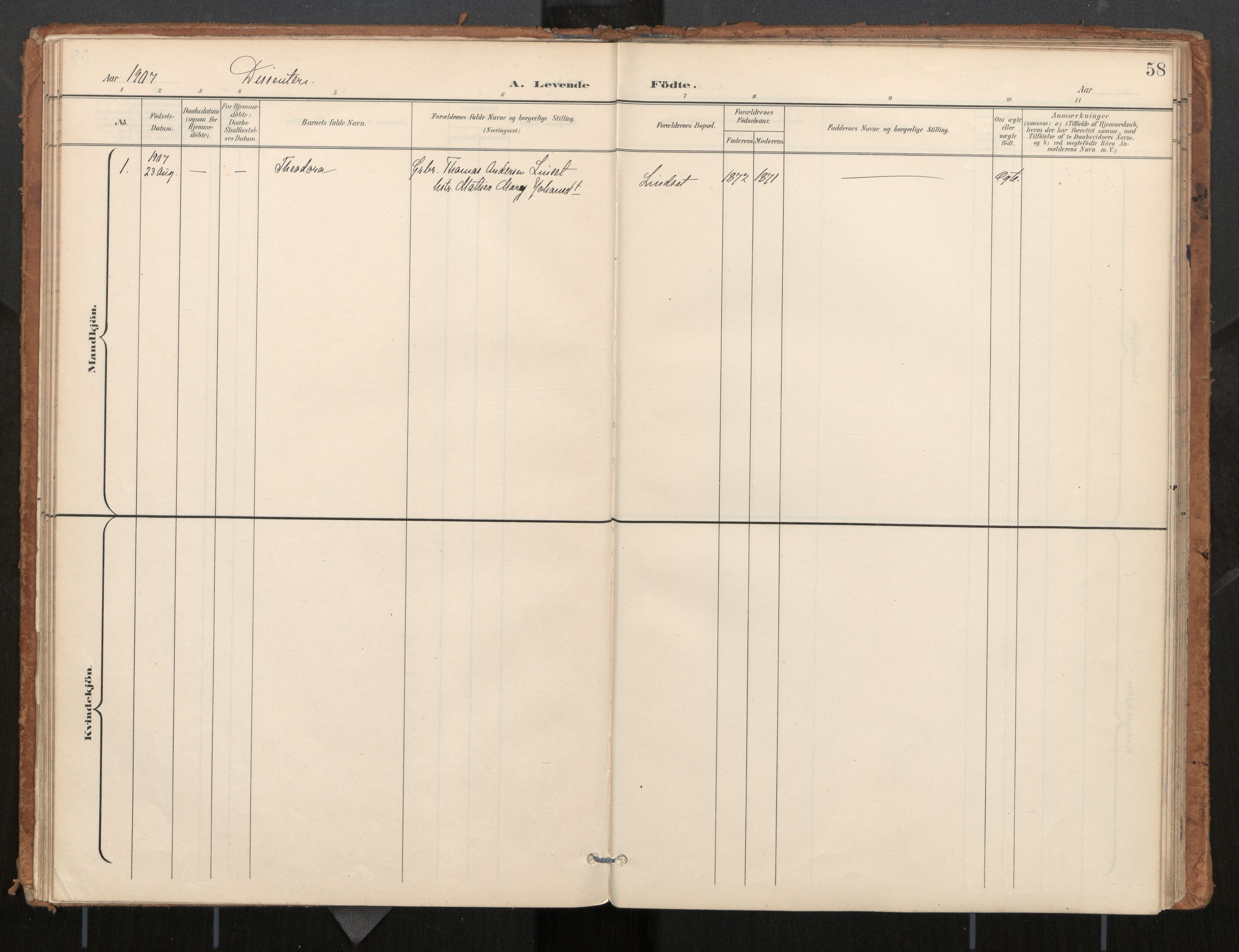 Ministerialprotokoller, klokkerbøker og fødselsregistre - Møre og Romsdal, AV/SAT-A-1454/571/L0836a: Ministerialbok nr. 571A02, 1898-1910, s. 58