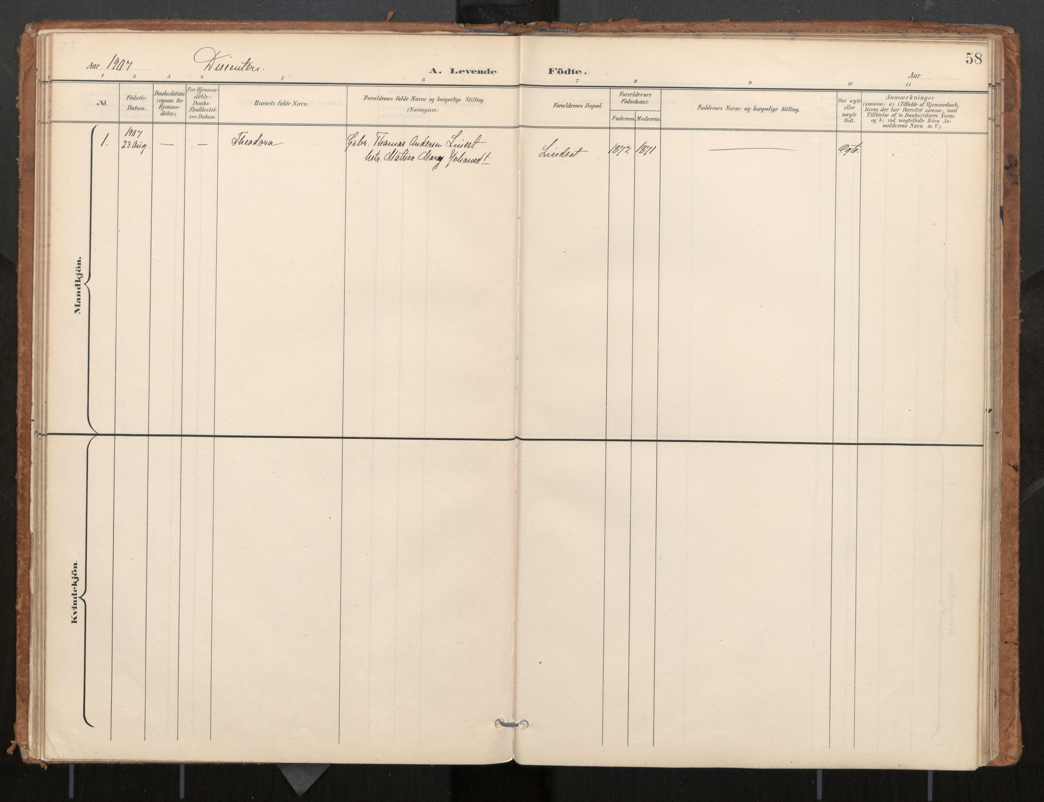 Ministerialprotokoller, klokkerbøker og fødselsregistre - Møre og Romsdal, SAT/A-1454/571/L0836a: Ministerialbok nr. 571A02, 1898-1910, s. 58