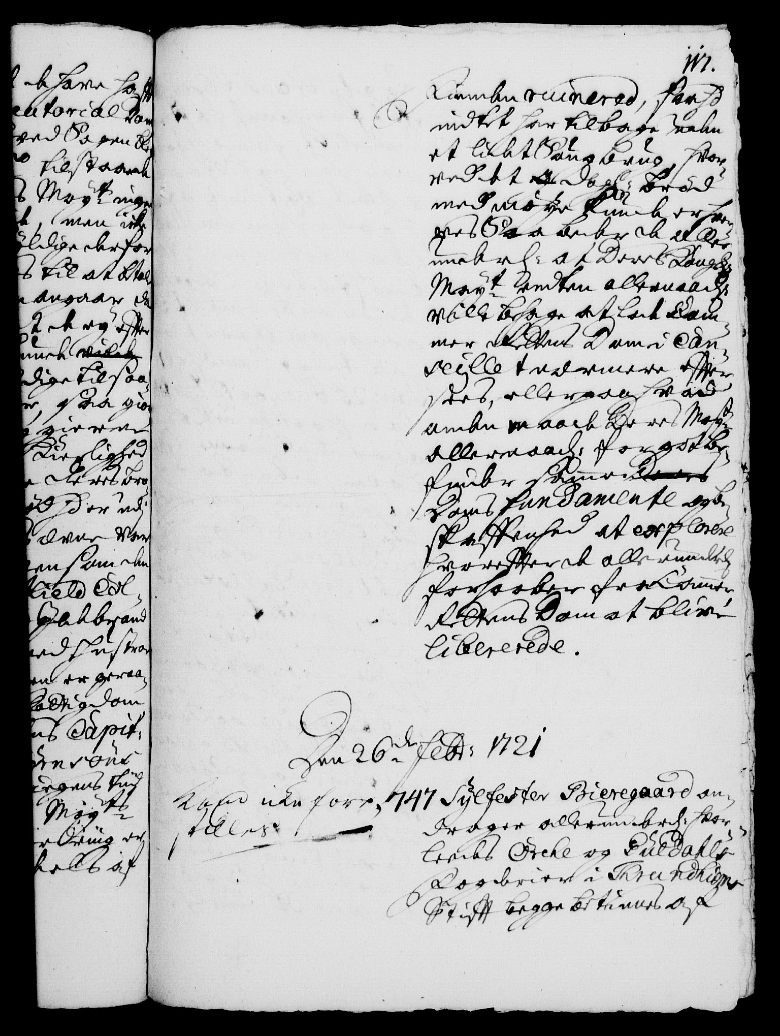 Rentekammeret, Kammerkanselliet, RA/EA-3111/G/Gh/Gha/L0003: Norsk ekstraktmemorialprotokoll, sak. 600-765 (merket RK 53.48), 1720-1721, s. 117