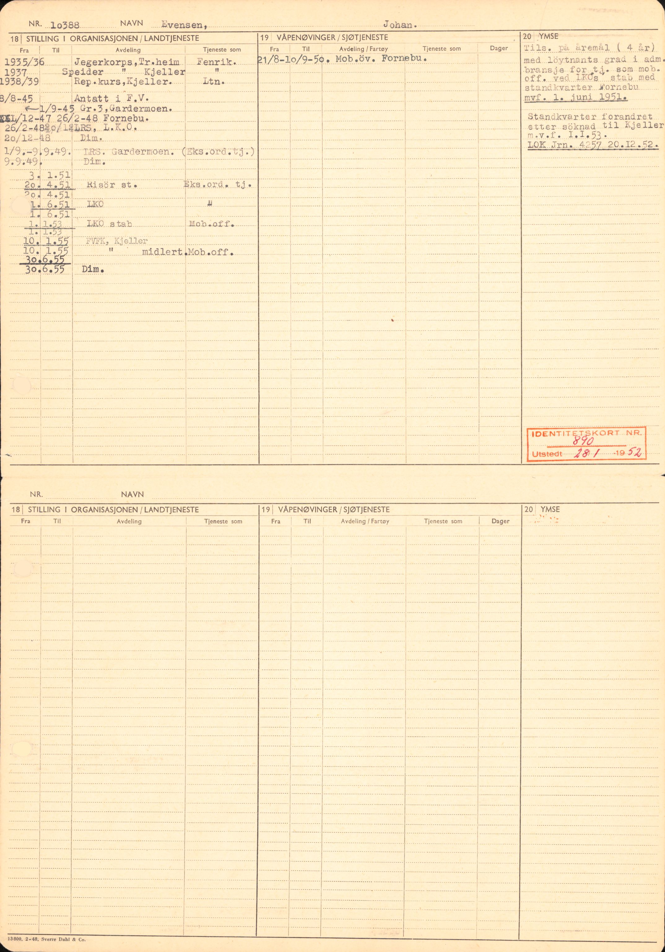 Forsvaret, Forsvarets overkommando/Luftforsvarsstaben, RA/RAFA-4079/P/Pa/L0024: Personellpapirer, 1910, s. 197