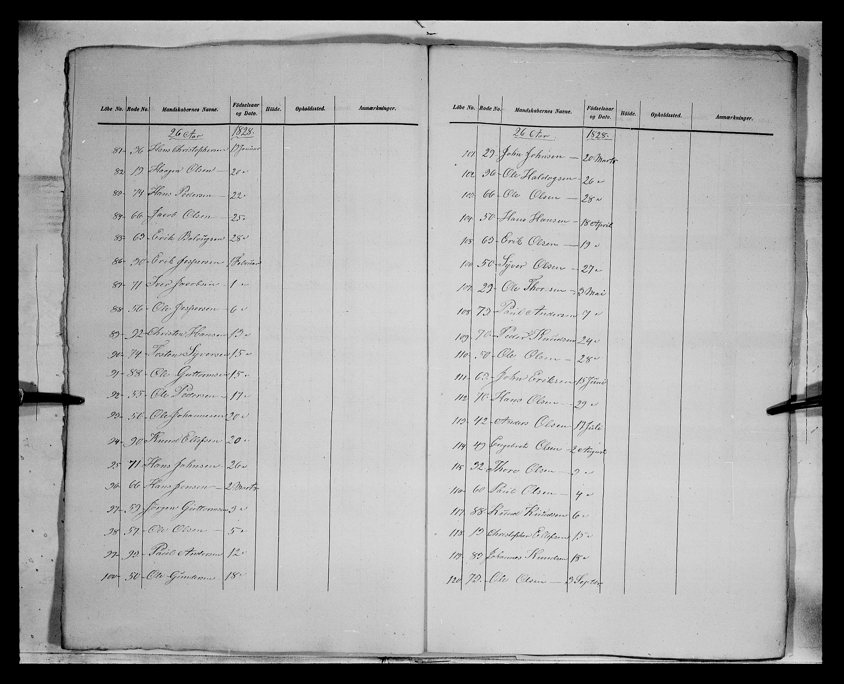 Fylkesmannen i Oppland, AV/SAH-FYO-002/1/K/Ka/L1152: Gudbrandsdalen nasjonale musketérkorps - Lesjeske kompani, 1818-1860, s. 4290