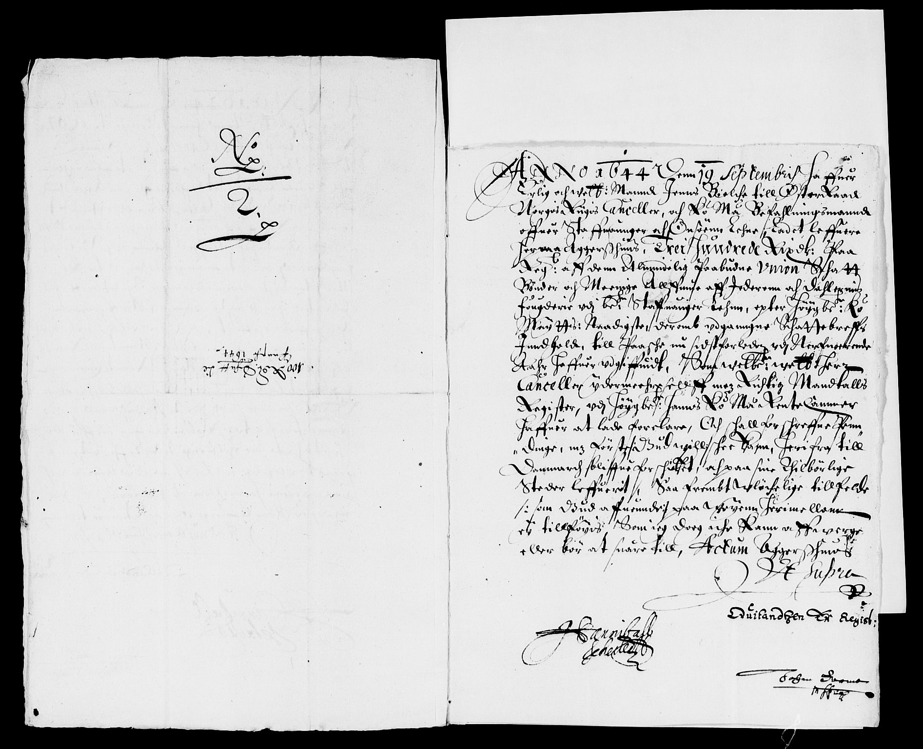 Rentekammeret inntil 1814, Reviderte regnskaper, Lensregnskaper, AV/RA-EA-5023/R/Rb/Rbs/L0028: Stavanger len, 1642-1645