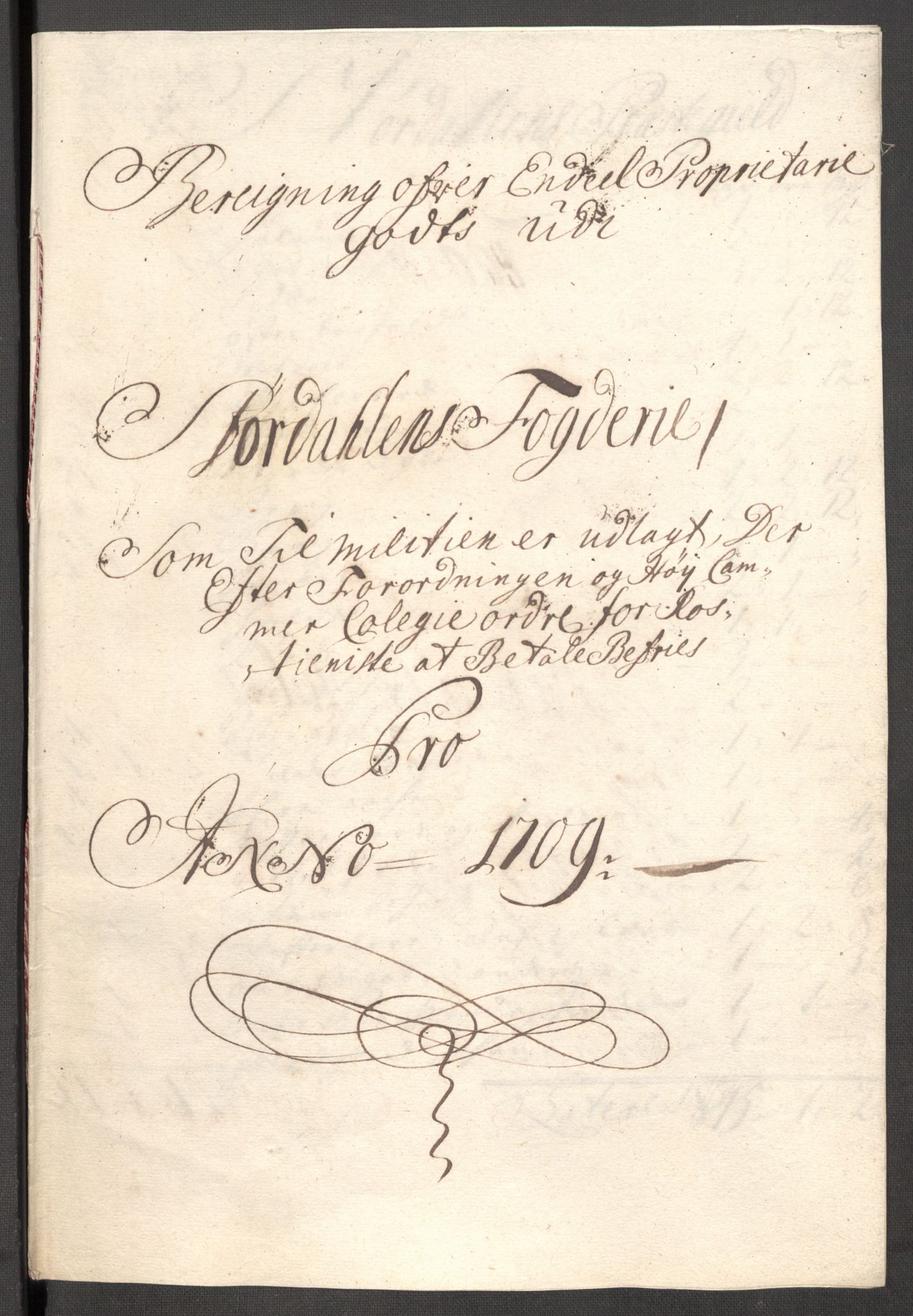 Rentekammeret inntil 1814, Reviderte regnskaper, Fogderegnskap, AV/RA-EA-4092/R62/L4199: Fogderegnskap Stjørdal og Verdal, 1709, s. 235