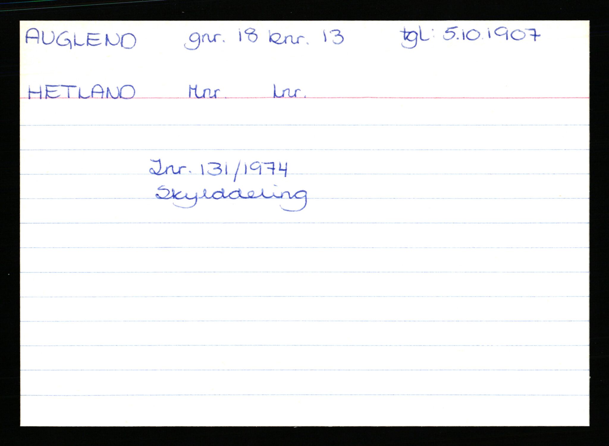 Statsarkivet i Stavanger, AV/SAST-A-101971/03/Y/Yk/L0002: Registerkort sortert etter gårdsnavn: Auglend - Bakkevik, 1750-1930, s. 18