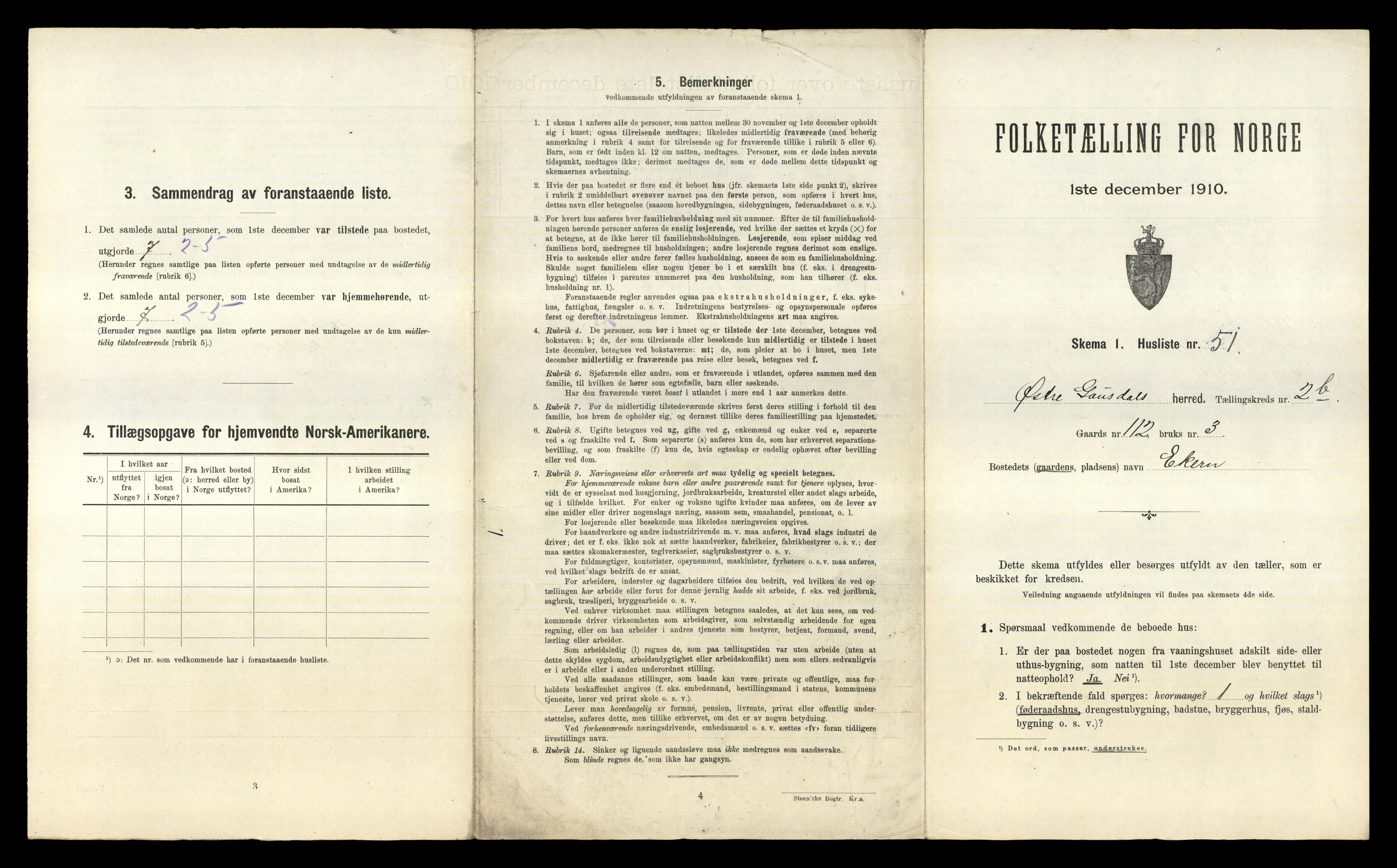 RA, Folketelling 1910 for 0522 Østre Gausdal herred, 1910, s. 472