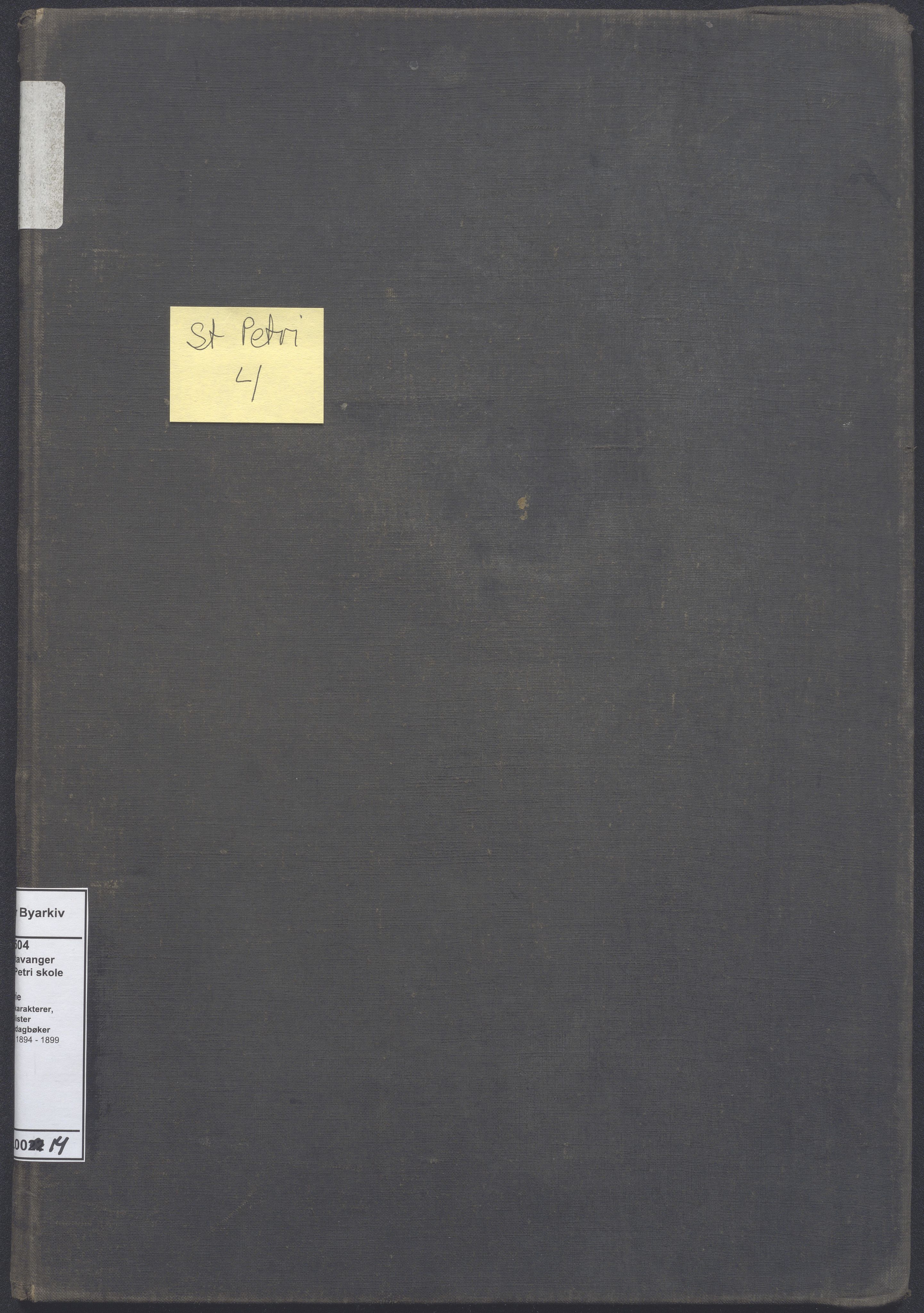A-0504. Stavanger kommune. Petri skole, BYST/A-0504/G/Gd/L0014: Klassedagbok, 1894-1899