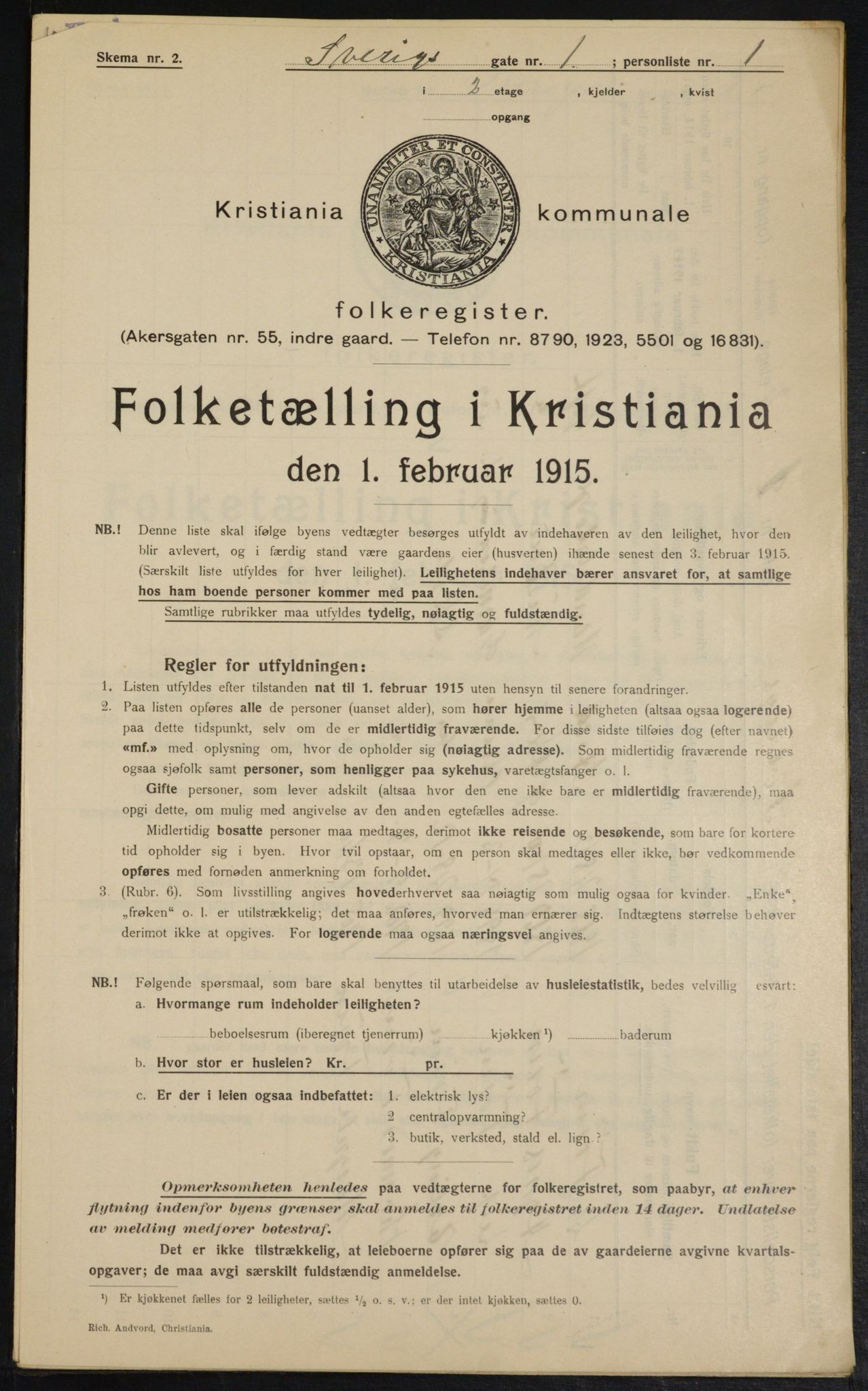 OBA, Kommunal folketelling 1.2.1915 for Kristiania, 1915, s. 106021