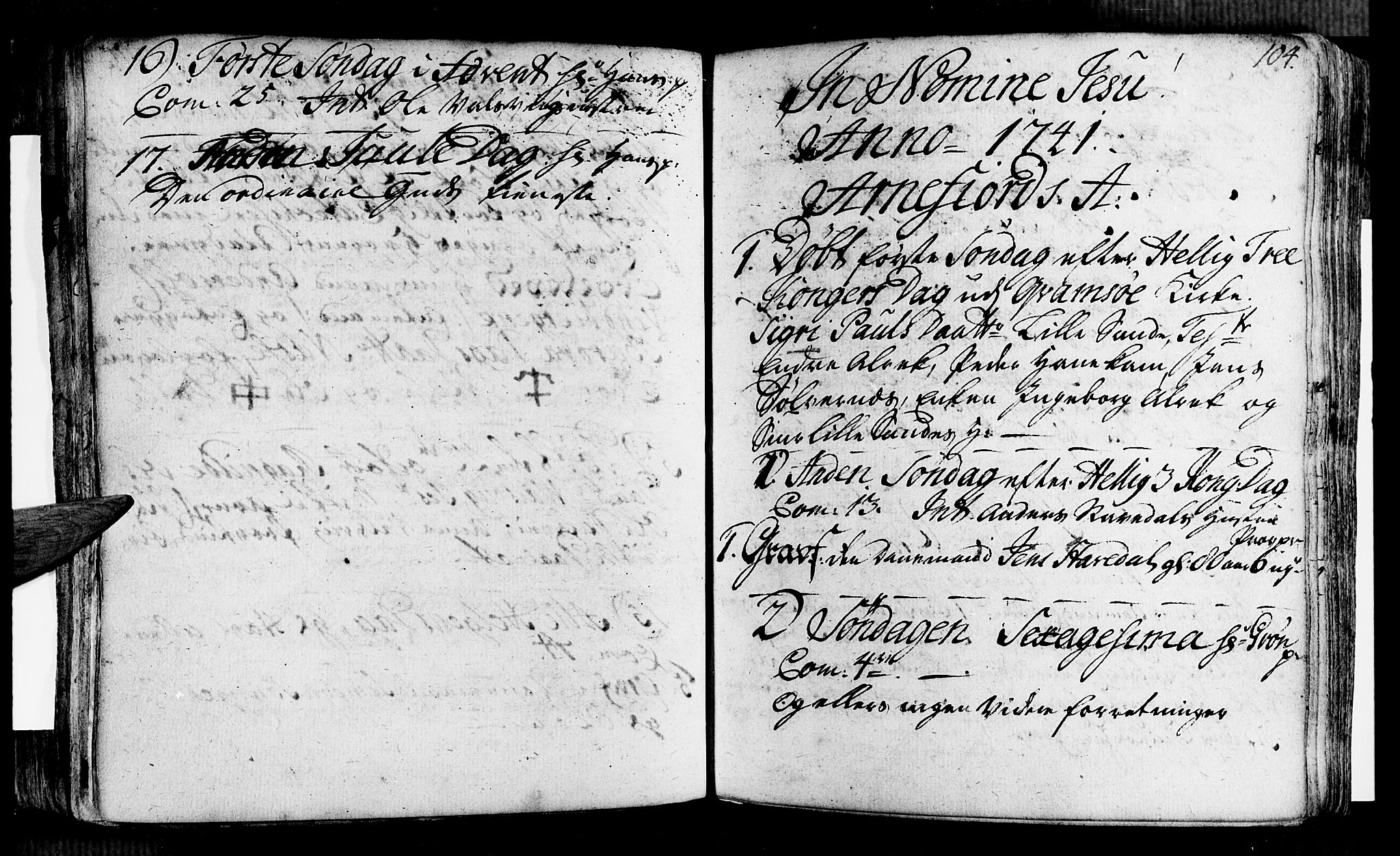 Vik sokneprestembete, SAB/A-81501: Ministerialbok nr. A 2 /2, 1740-1756, s. 104