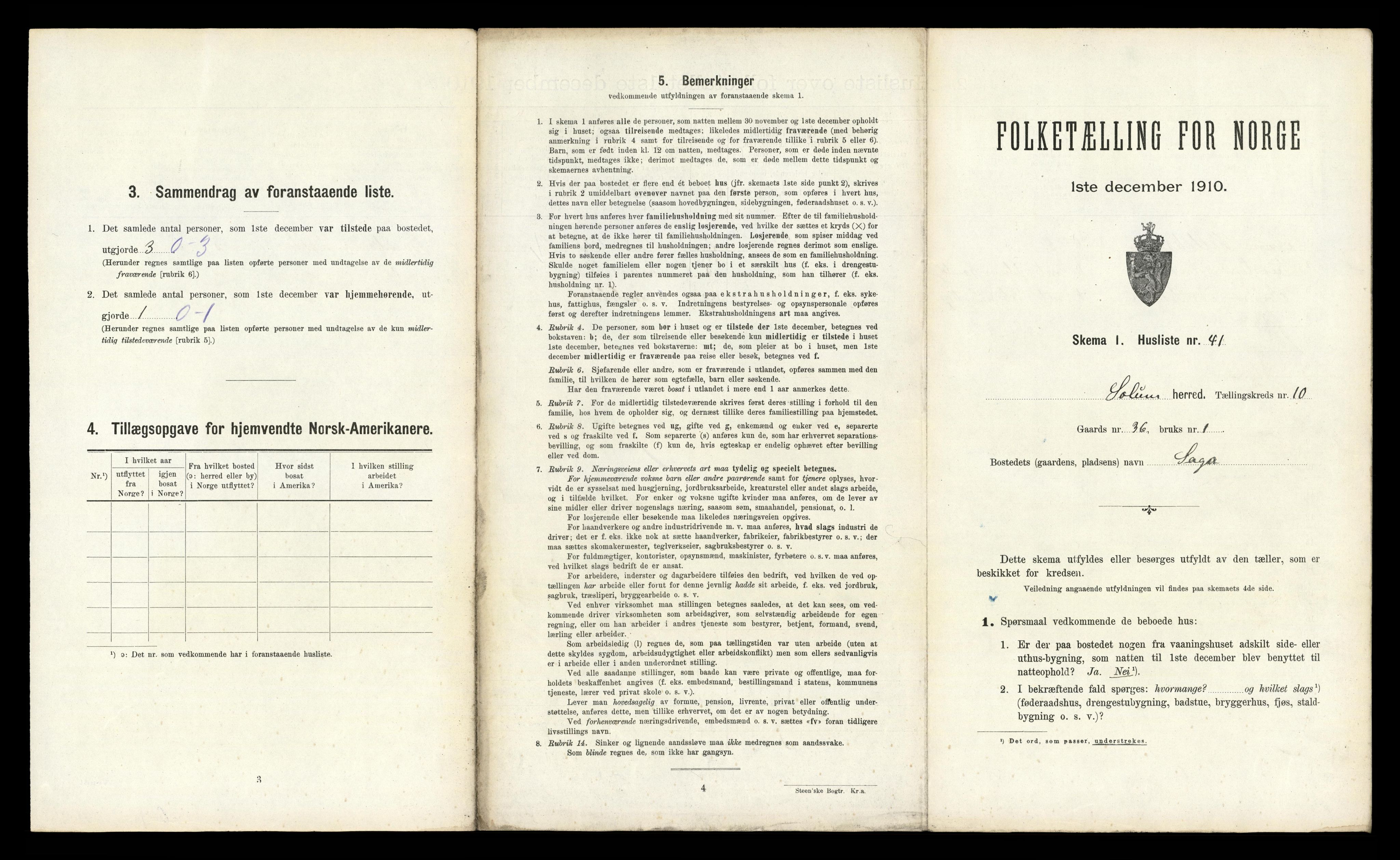 RA, Folketelling 1910 for 0818 Solum herred, 1910, s. 2591