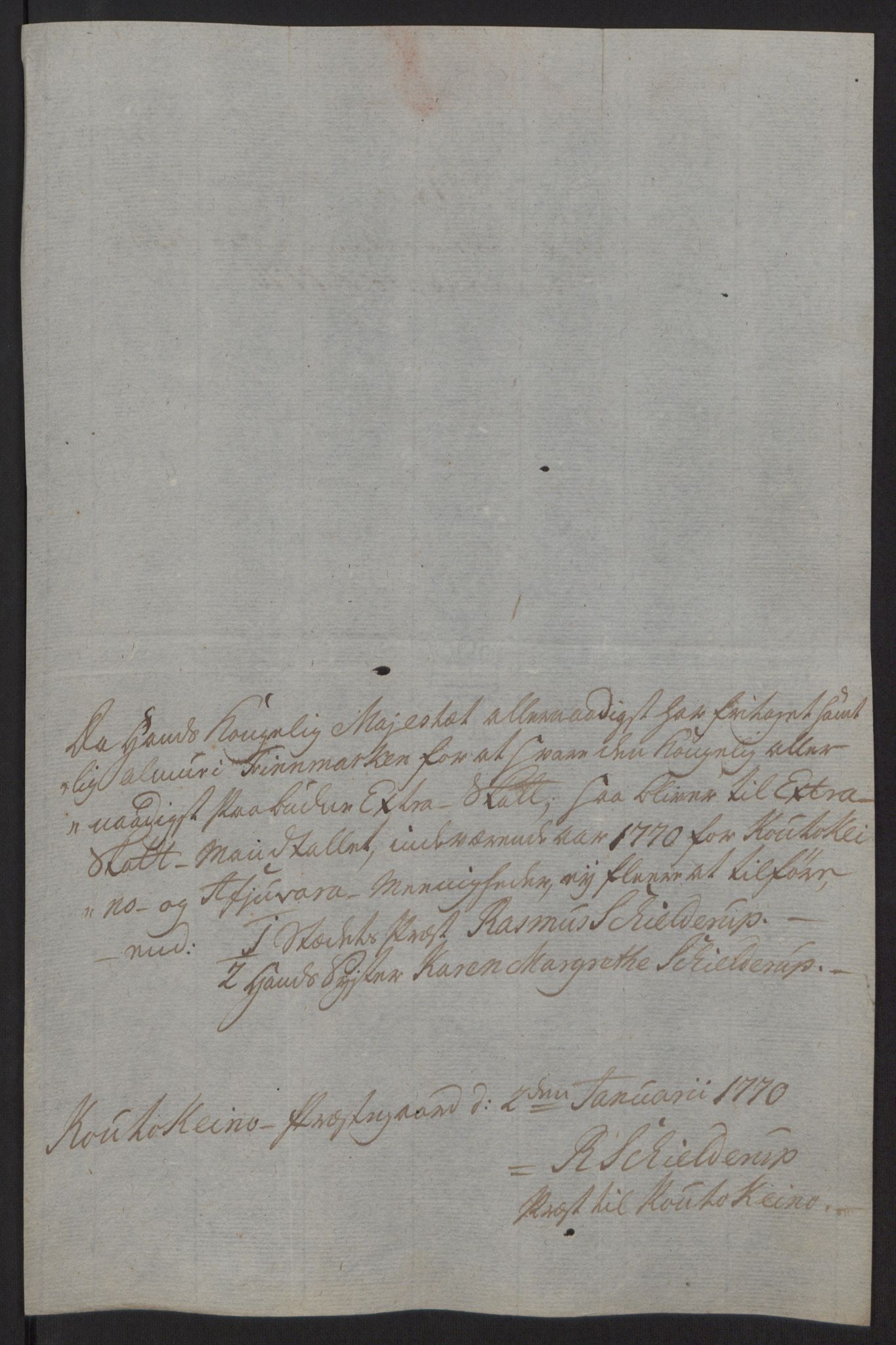 Rentekammeret inntil 1814, Reviderte regnskaper, Fogderegnskap, AV/RA-EA-4092/R69/L4910: Ekstraskatten  Finnmark/Vardøhus, 1762-1772, s. 397