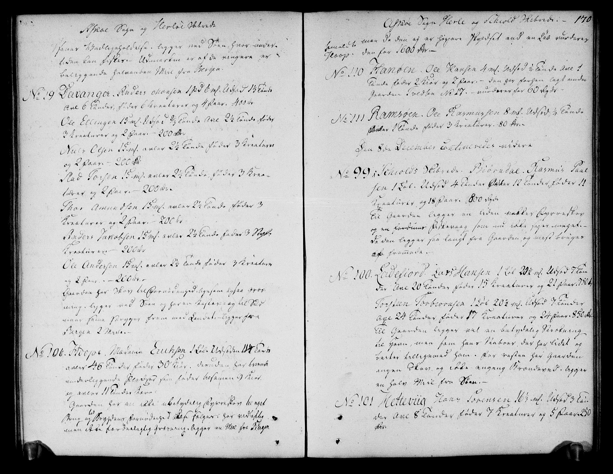 Rentekammeret inntil 1814, Realistisk ordnet avdeling, AV/RA-EA-4070/N/Ne/Nea/L0110: Nordhordland og Voss fogderi. Deliberasjonsprotokoll, 1803, s. 178