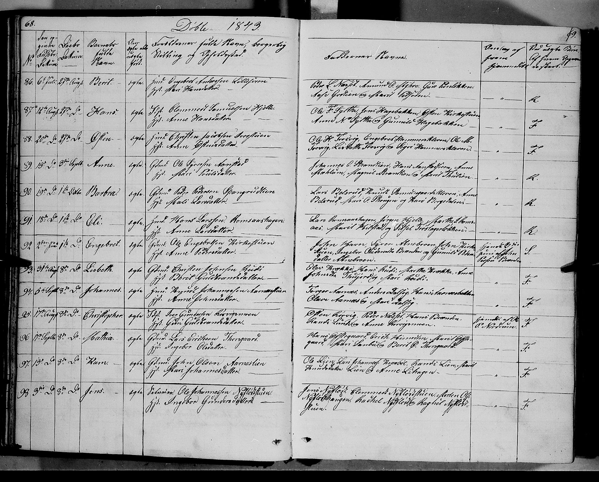 Ringebu prestekontor, AV/SAH-PREST-082/H/Ha/Haa/L0005: Ministerialbok nr. 5, 1839-1848, s. 68-69