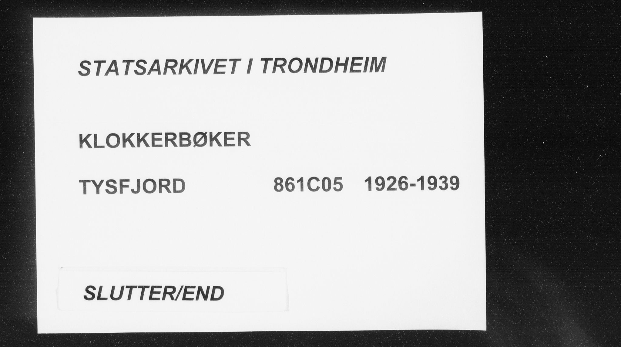 Ministerialprotokoller, klokkerbøker og fødselsregistre - Nordland, AV/SAT-A-1459/861/L0879: Klokkerbok nr. 861C05, 1926-1939