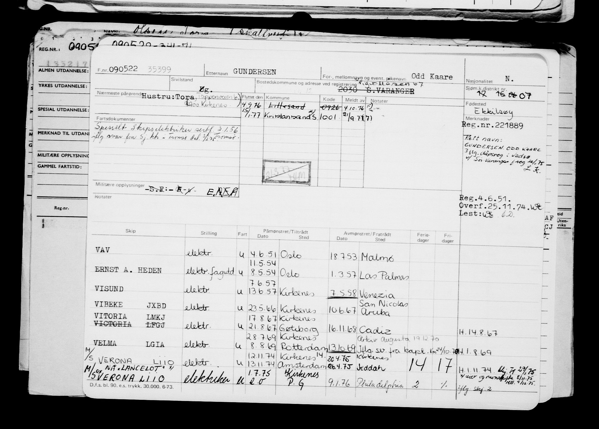 Direktoratet for sjømenn, AV/RA-S-3545/G/Gb/L0206: Hovedkort, 1922, s. 247