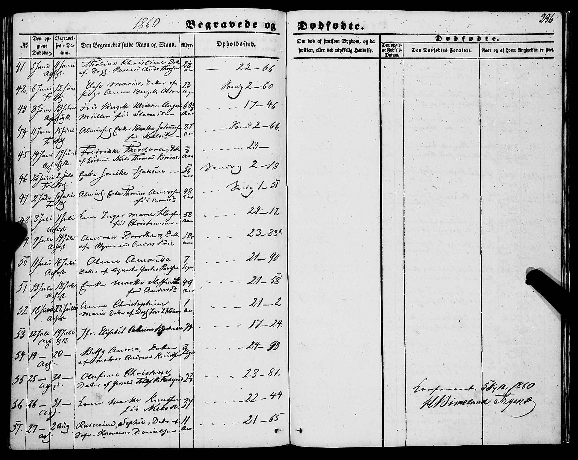 Korskirken sokneprestembete, SAB/A-76101/H/Haa: Ministerialbok nr. E 2, 1848-1862, s. 236
