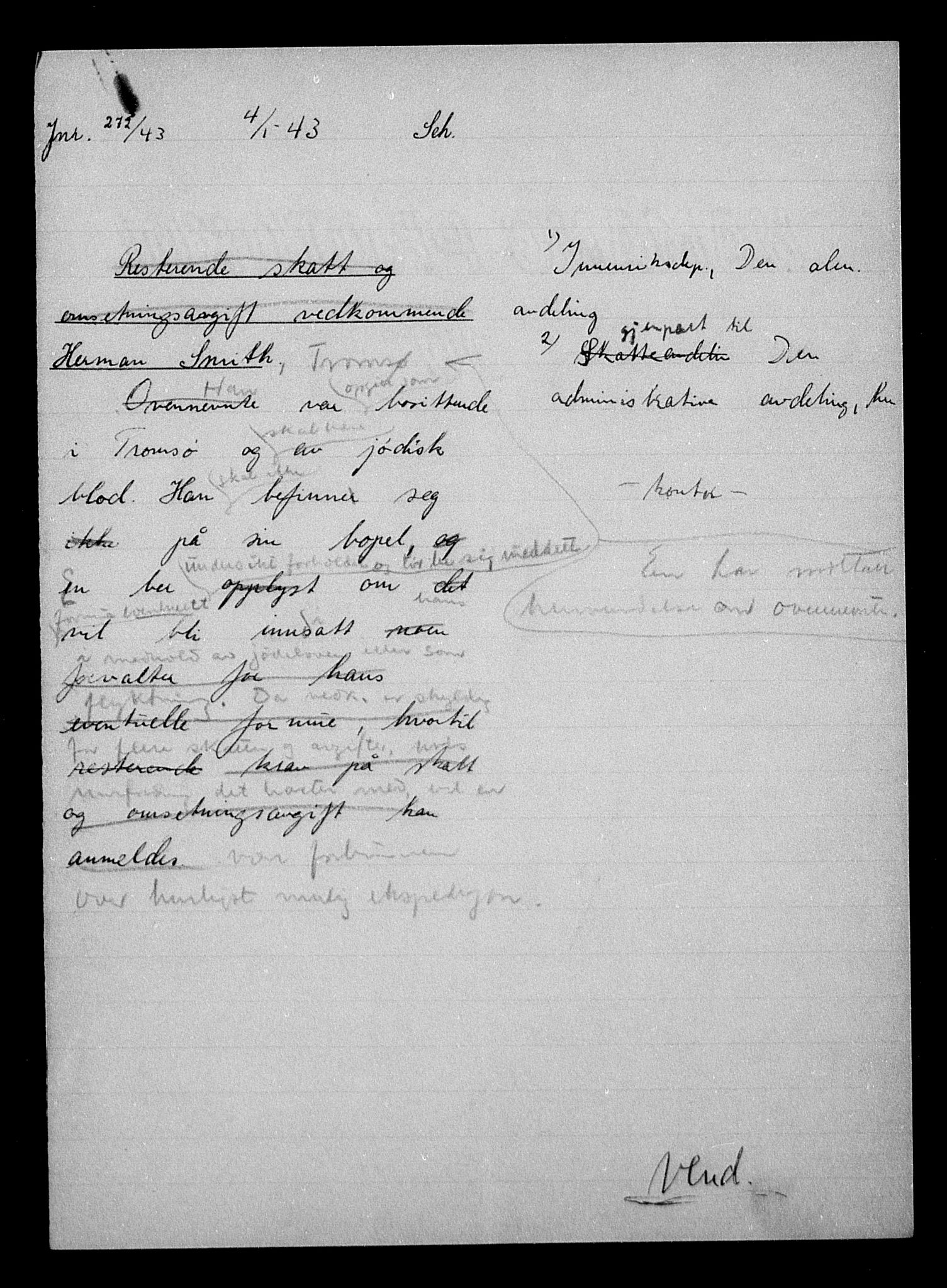 Justisdepartementet, Tilbakeføringskontoret for inndratte formuer, RA/S-1564/H/Hc/Hcb/L0916: --, 1945-1947, s. 453