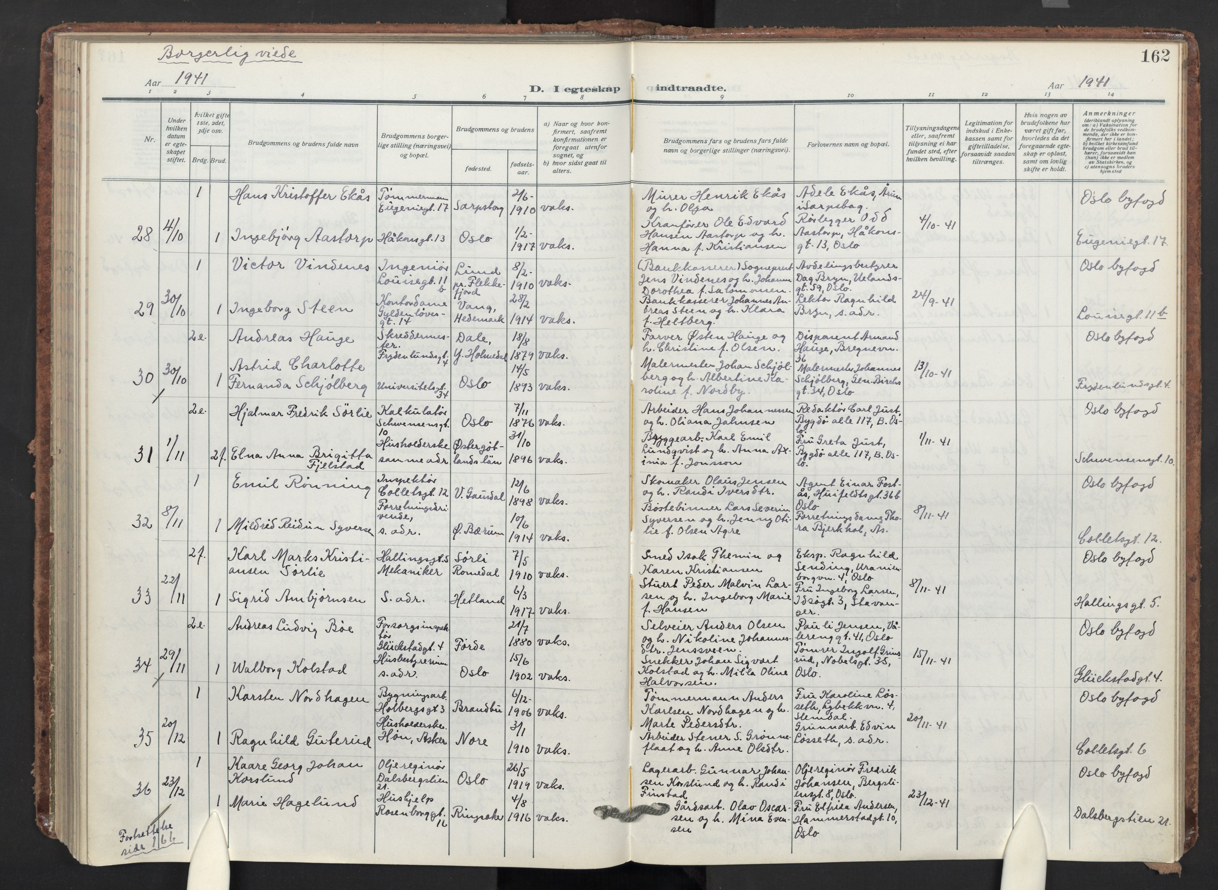 Markus prestekontor Kirkebøker, AV/SAO-A-10830/F/L0003: Ministerialbok nr. 3, 1917-1942, s. 162