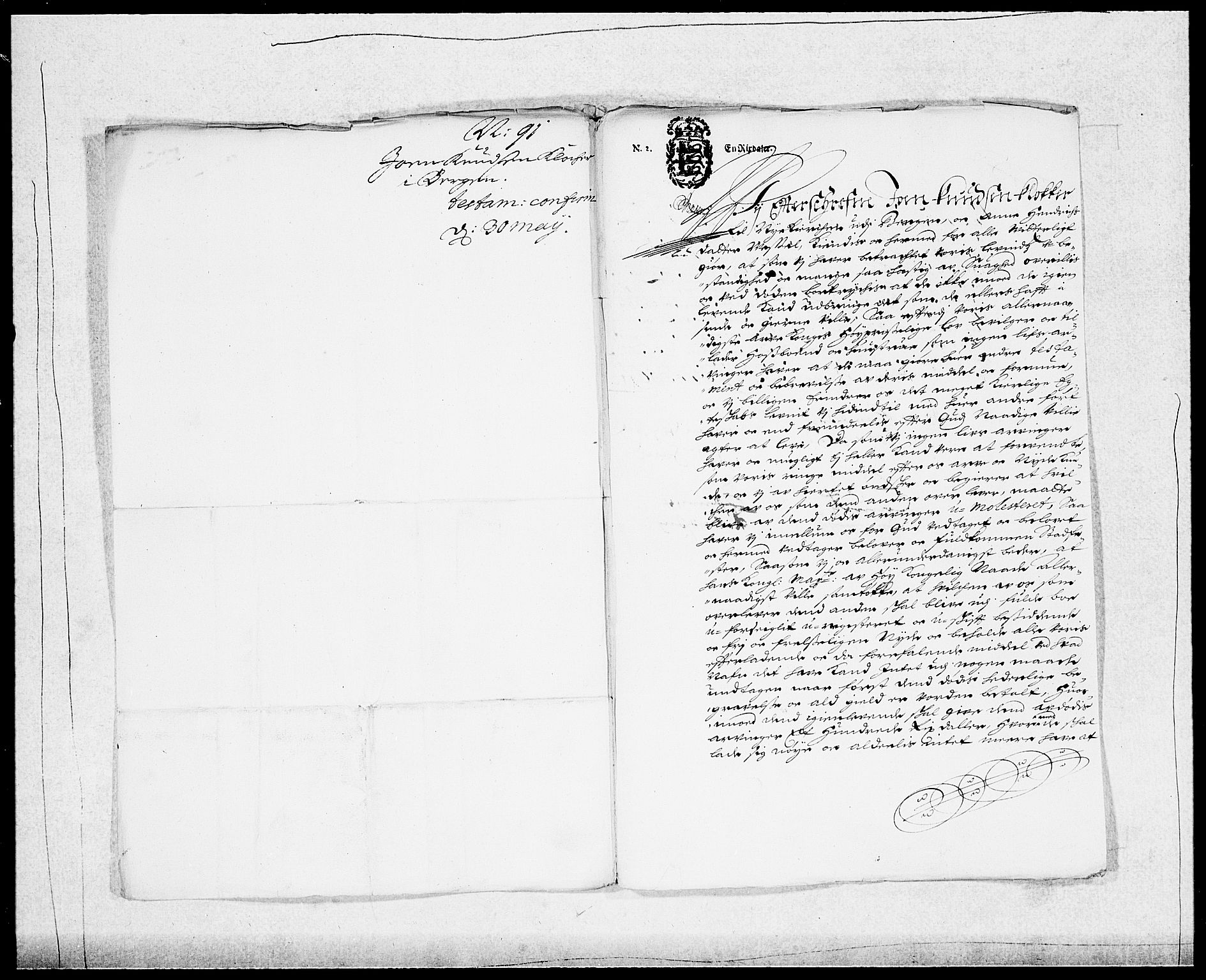 Danske Kanselli 1572-1799, AV/RA-EA-3023/F/Fc/Fcc/Fcca/L0044: Norske innlegg 1572-1799, 1690-1691, s. 225