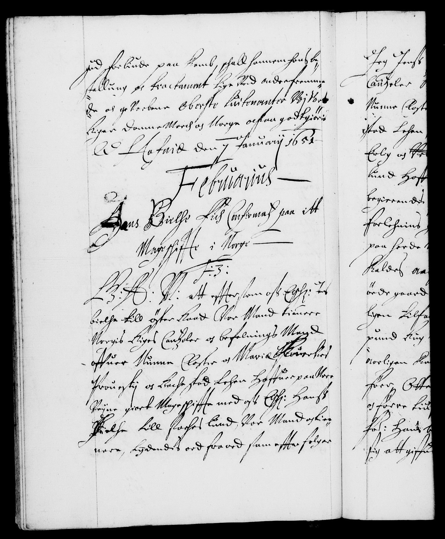 Danske Kanselli 1572-1799, RA/EA-3023/F/Fc/Fca/Fcaa/L0008: Norske registre (mikrofilm), 1651-1656, s. 19b