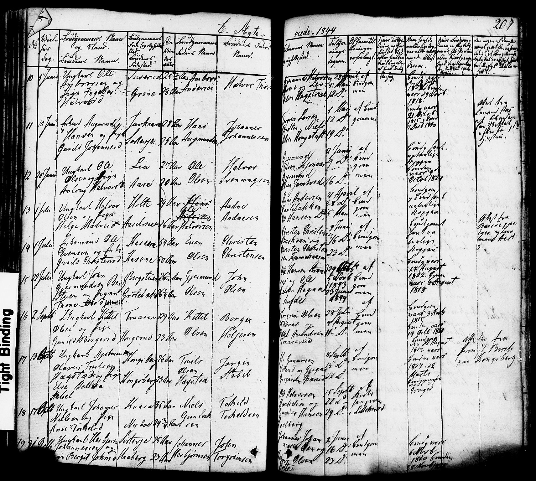 Heddal kirkebøker, SAKO/A-268/F/Fa/L0006: Ministerialbok nr. I 6, 1837-1854, s. 207