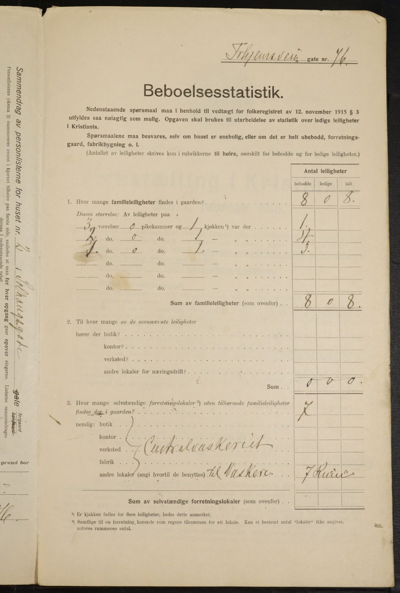 OBA, Kommunal folketelling 1.2.1916 for Kristiania, 1916, s. 101878