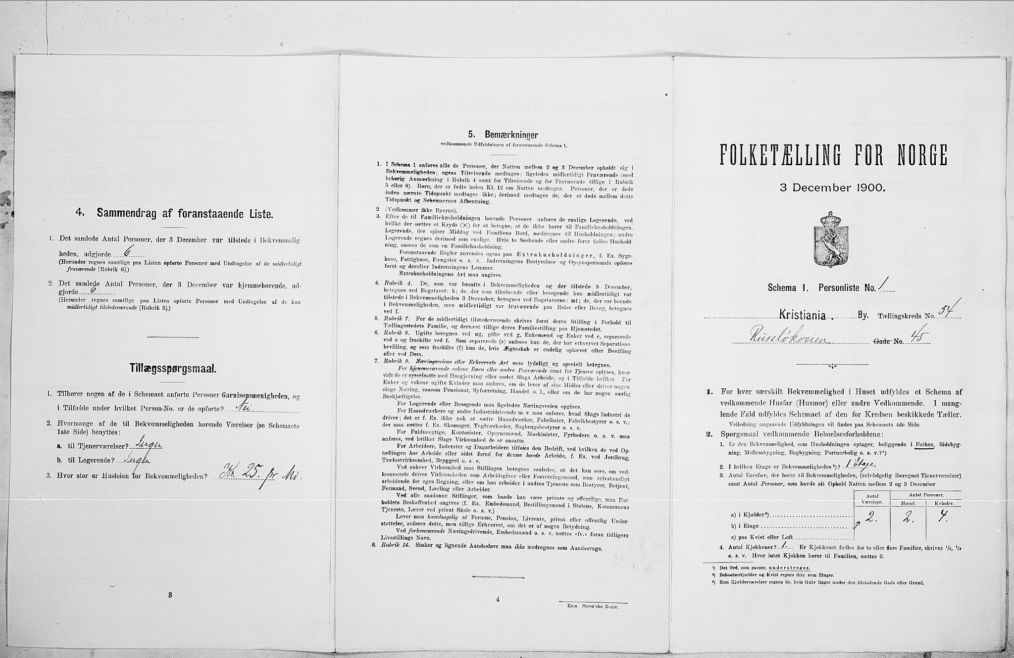 SAO, Folketelling 1900 for 0301 Kristiania kjøpstad, 1900, s. 76741