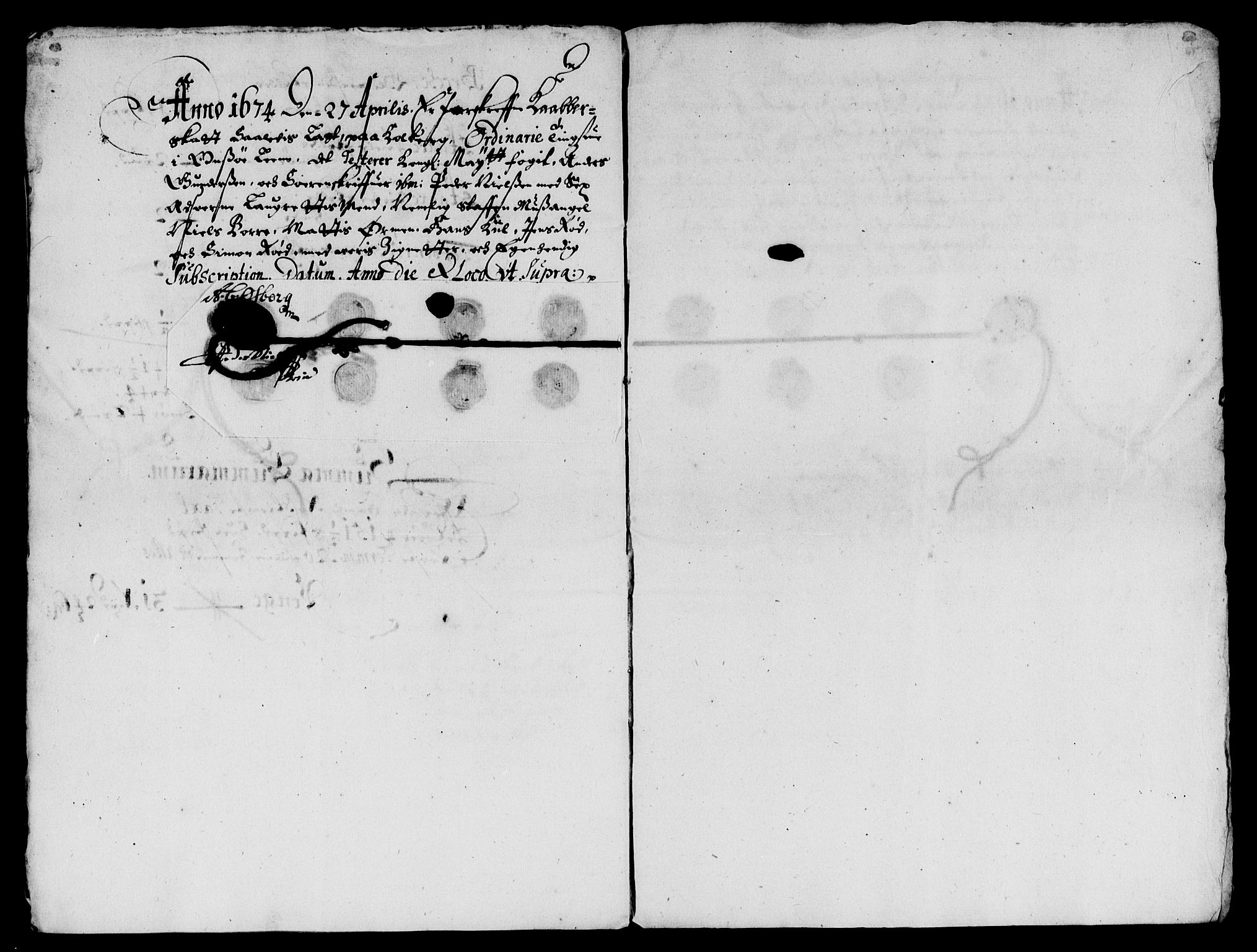 Rentekammeret inntil 1814, Reviderte regnskaper, Lensregnskaper, AV/RA-EA-5023/R/Rb/Rbe/L0004: Onsøy len, 1656-1674