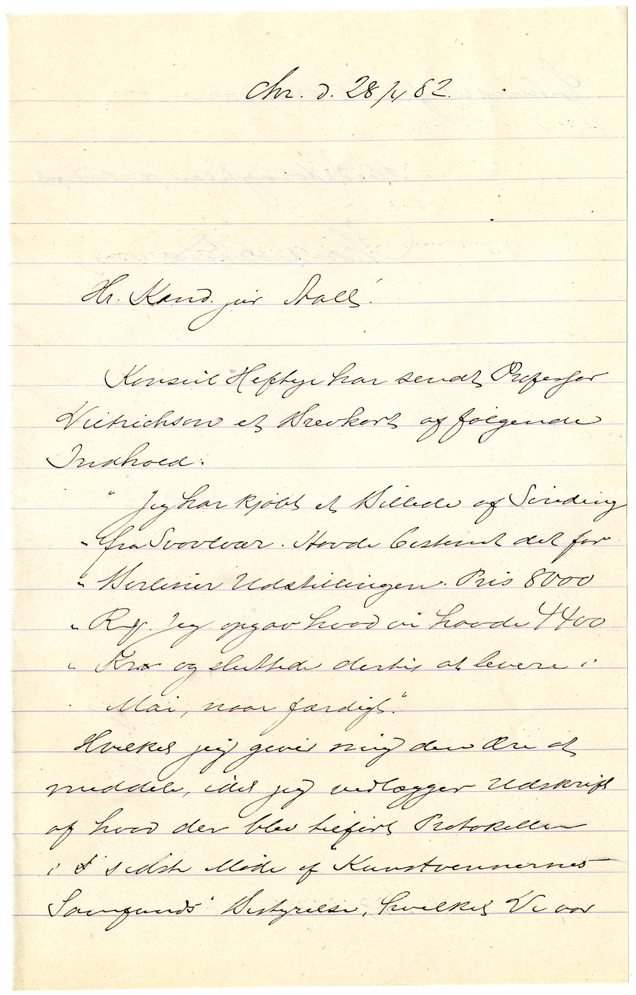Diderik Maria Aalls brevsamling, NF/Ark-1023/F/L0002: D.M. Aalls brevsamling. B - C, 1799-1889, s. 98